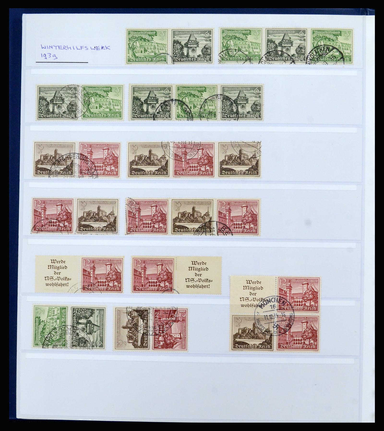 37190 022 - Postzegelverzameling 37190 Duitsland combinaties 1912-1991.
