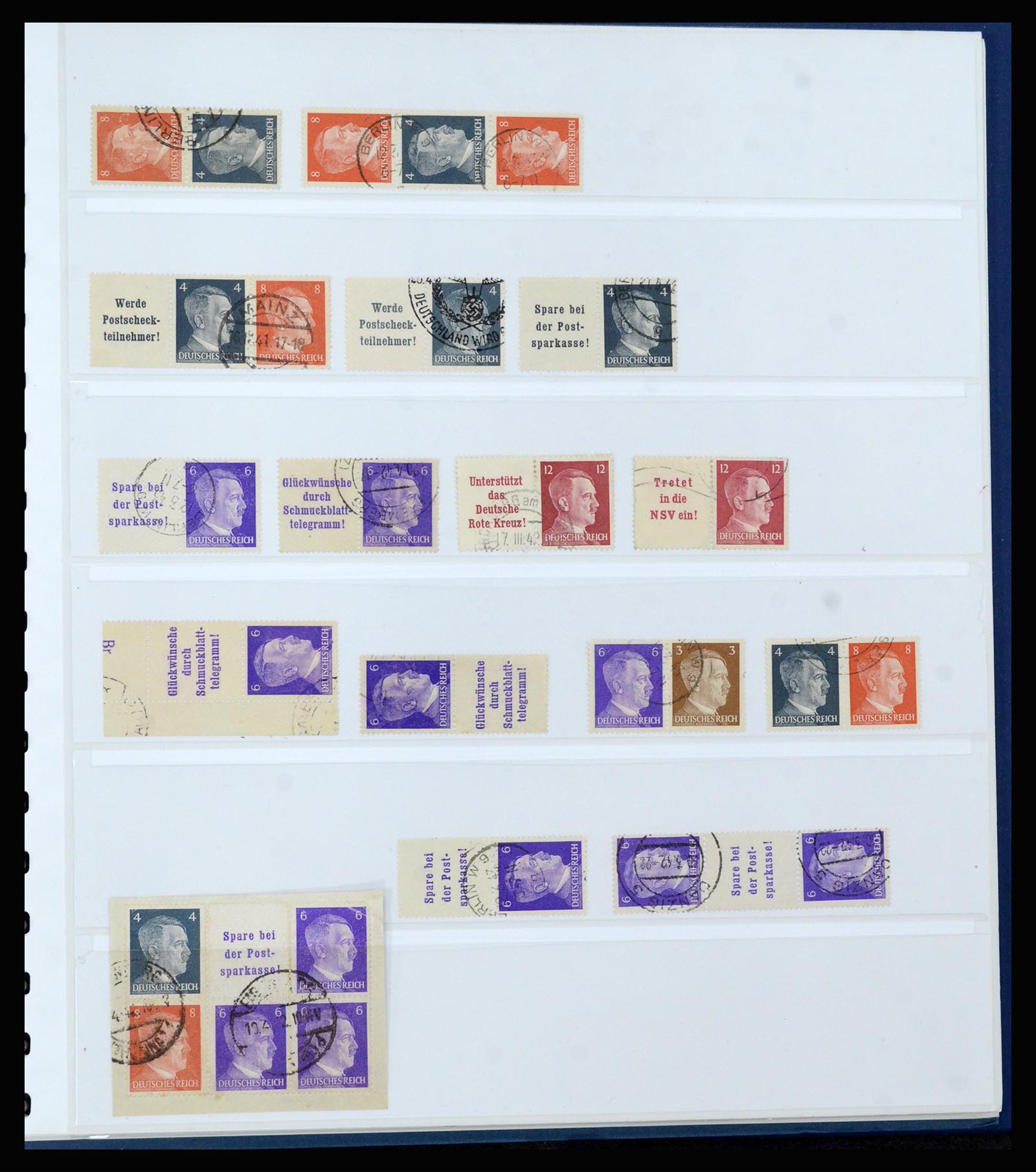 37190 025 - Postzegelverzameling 37190 Duitsland combinaties 1912-1991.