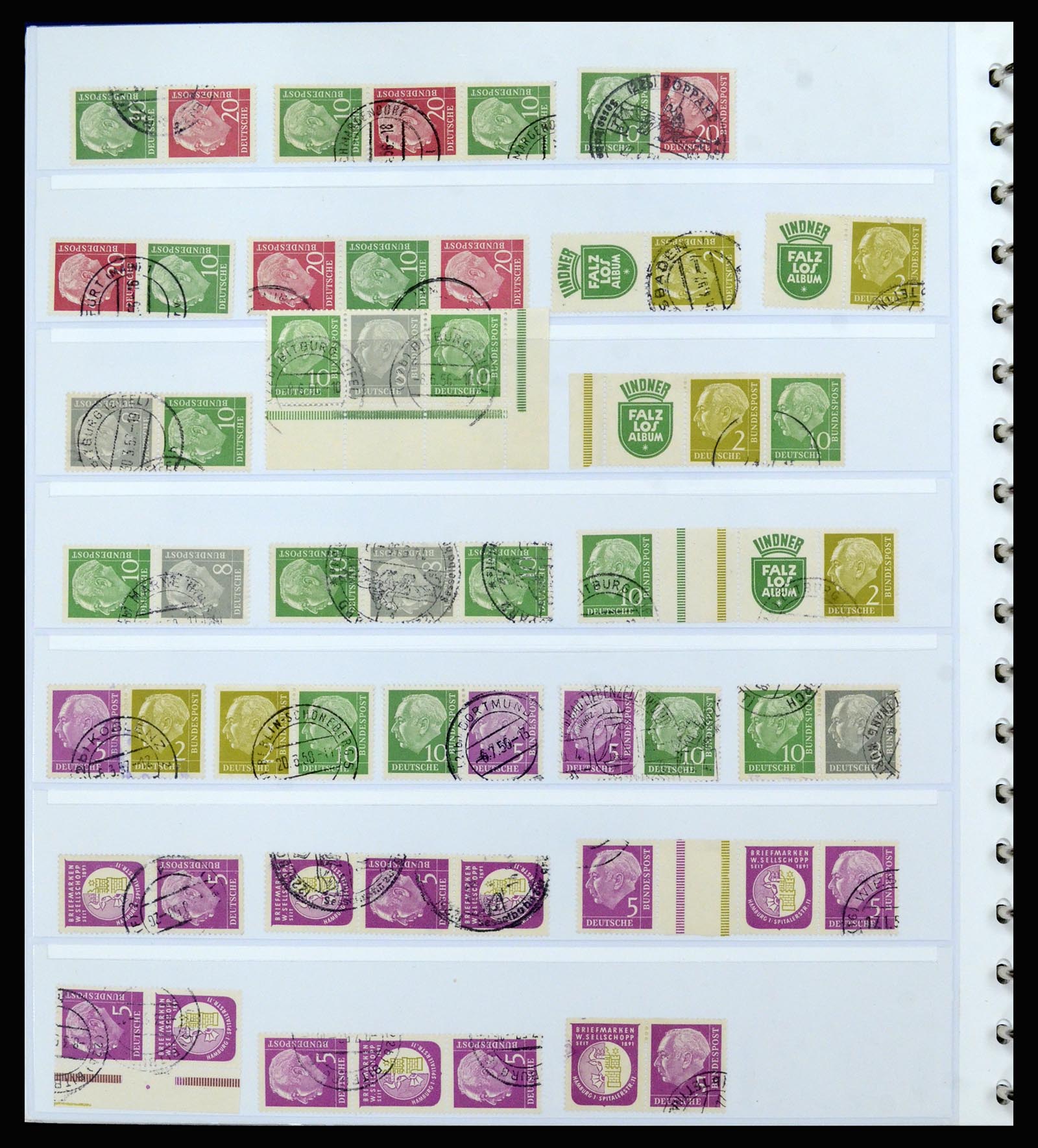 37190 028 - Postzegelverzameling 37190 Duitsland combinaties 1912-1991.