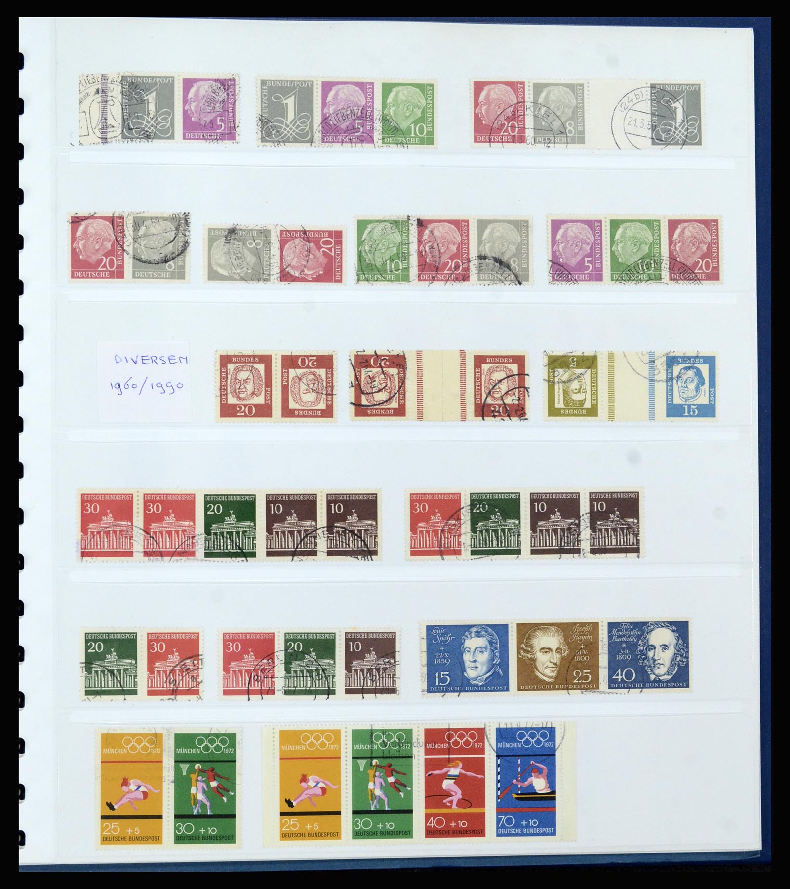 37190 029 - Postzegelverzameling 37190 Duitsland combinaties 1912-1991.