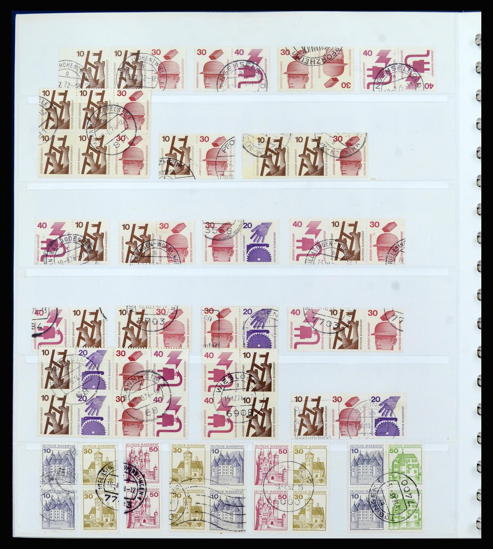 37190 030 - Postzegelverzameling 37190 Duitsland combinaties 1912-1991.