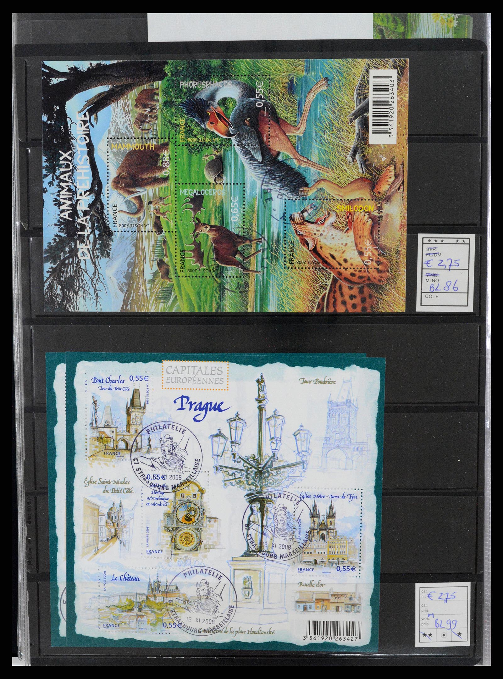 37192 082 - Postzegelverzameling 37192 Europese landen blokken en boekjes 1938-20