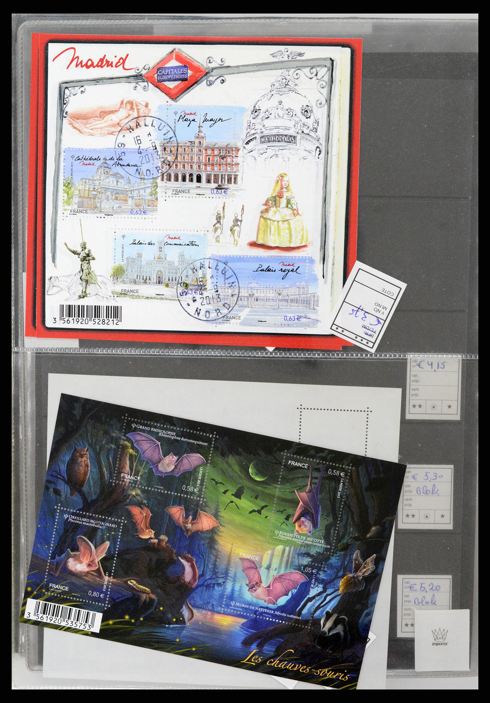 37192 088 - Postzegelverzameling 37192 Europese landen blokken en boekjes 1938-20