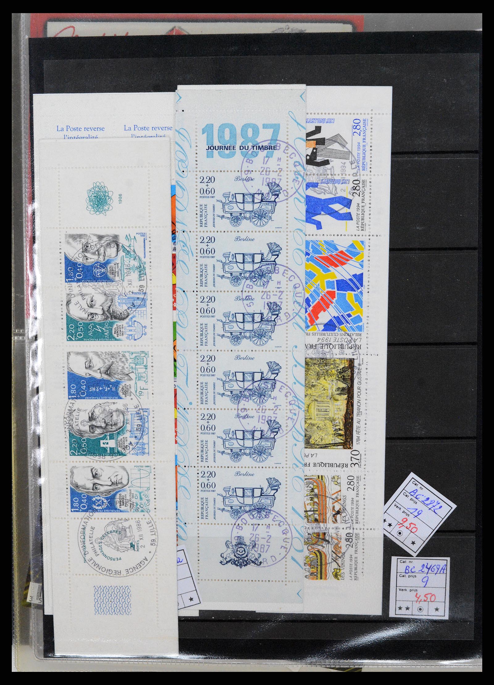 37192 090 - Postzegelverzameling 37192 Europese landen blokken en boekjes 1938-20