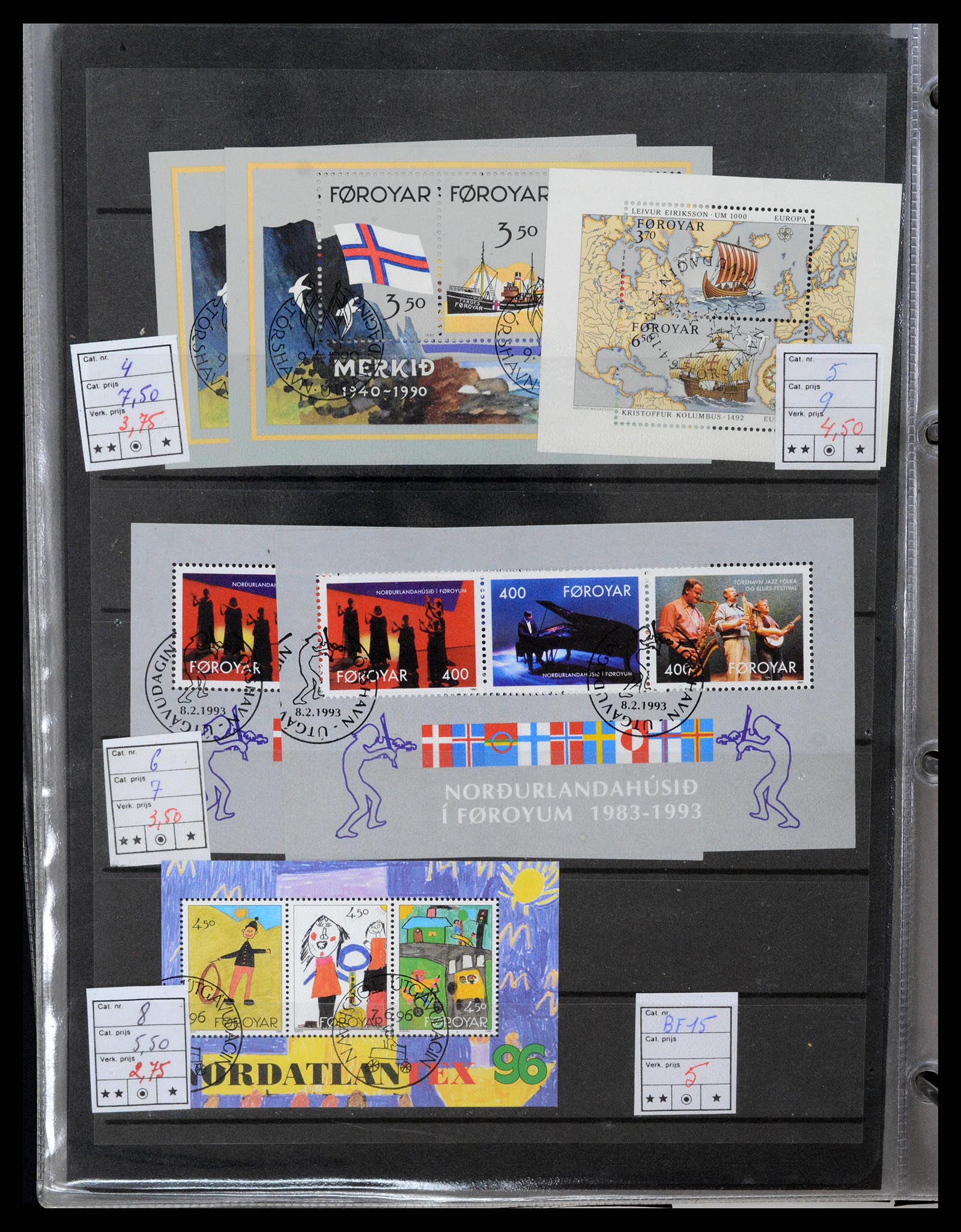 37192 100 - Postzegelverzameling 37192 Europese landen blokken en boekjes 1938-20