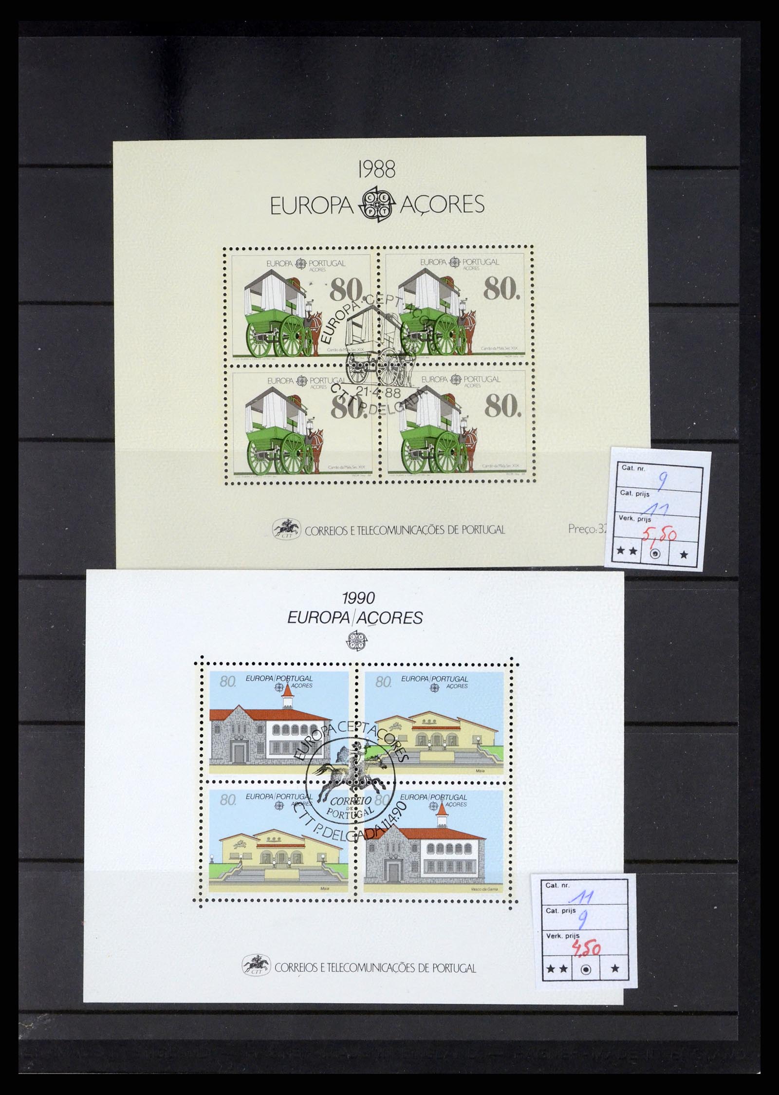 37192 205 - Postzegelverzameling 37192 Europese landen blokken en boekjes 1938-20
