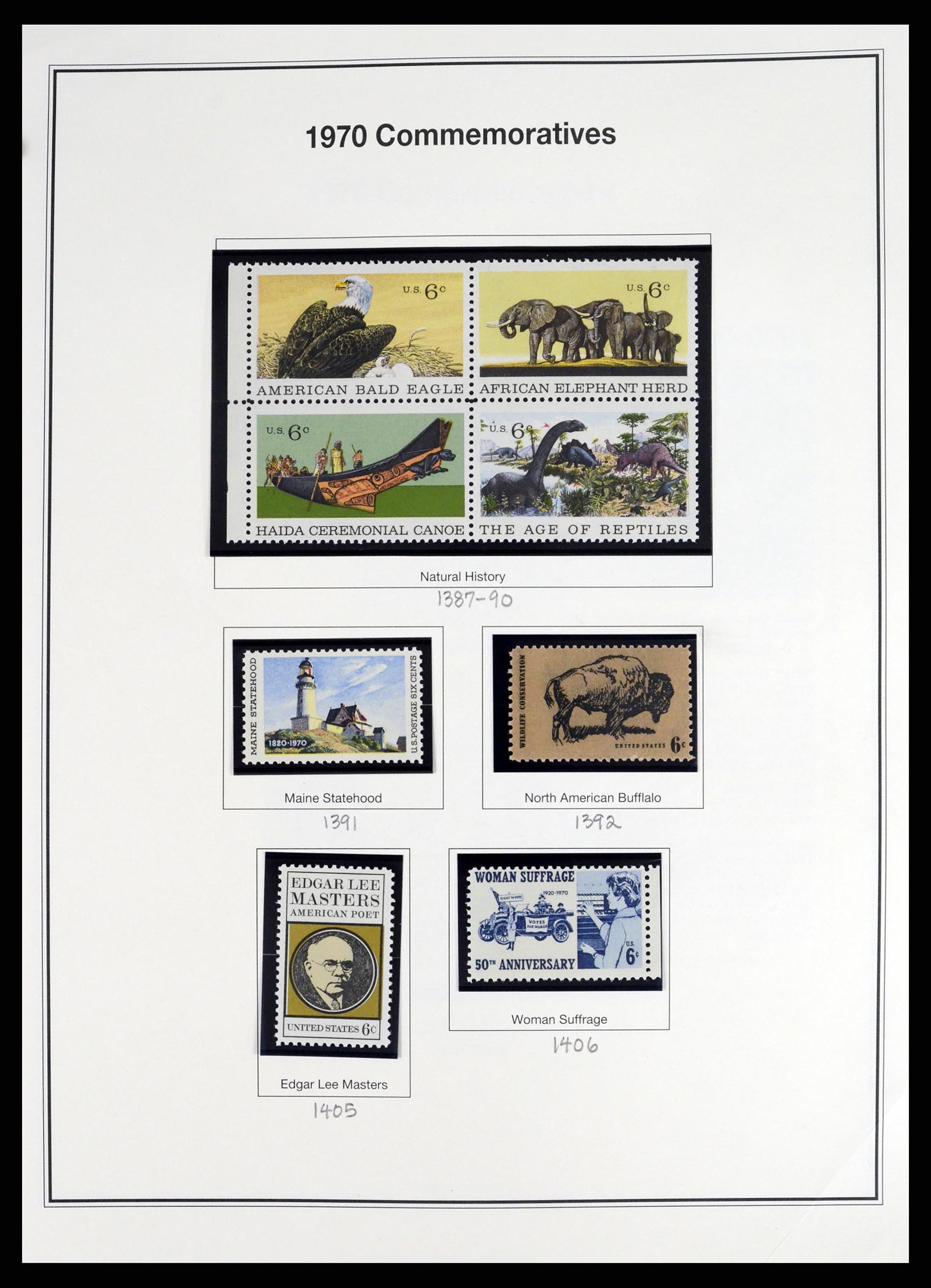 37193 001 - Stamp collection 37193 USA 1970-2020!