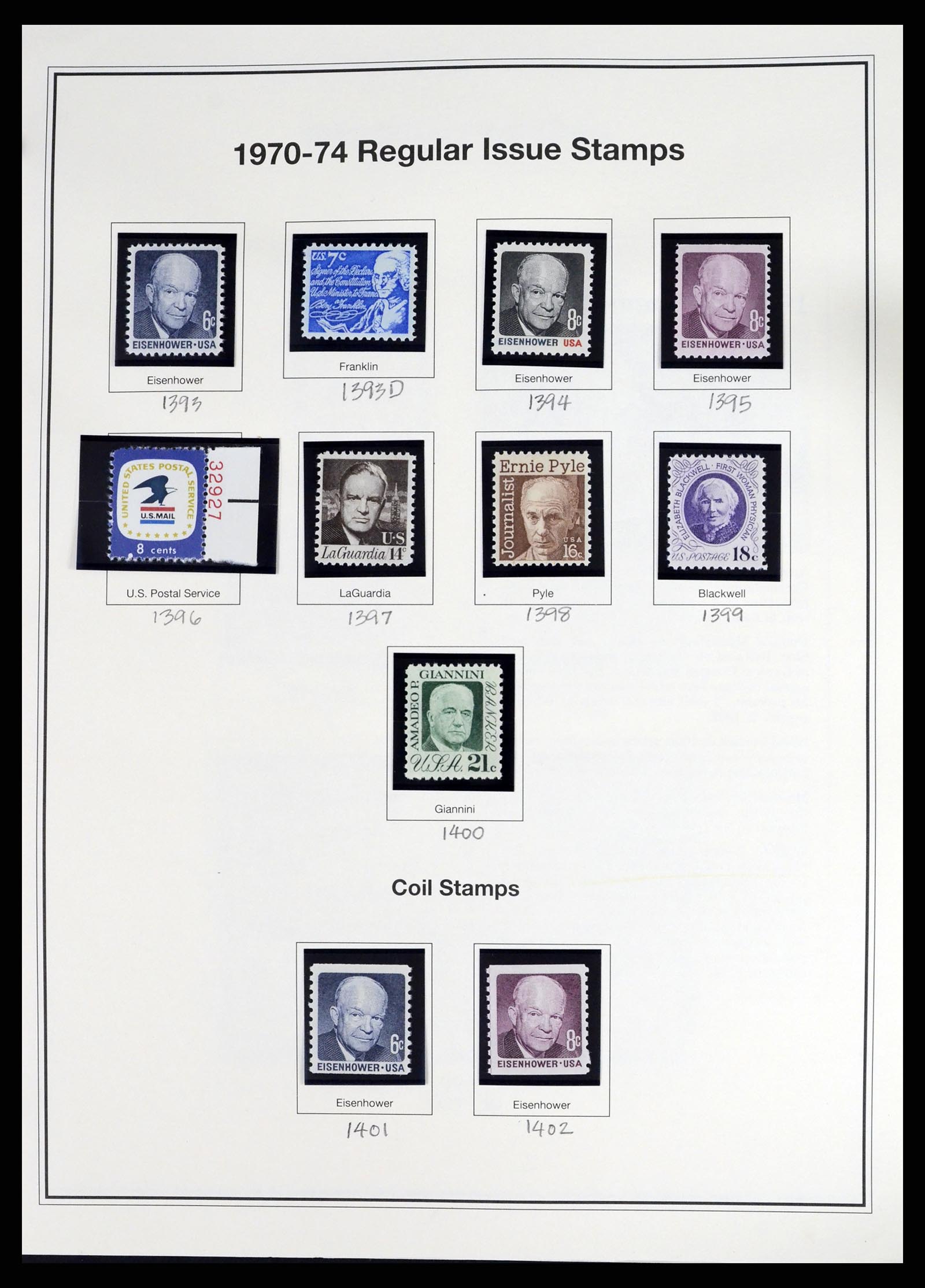 37193 004 - Stamp collection 37193 USA 1970-2020!