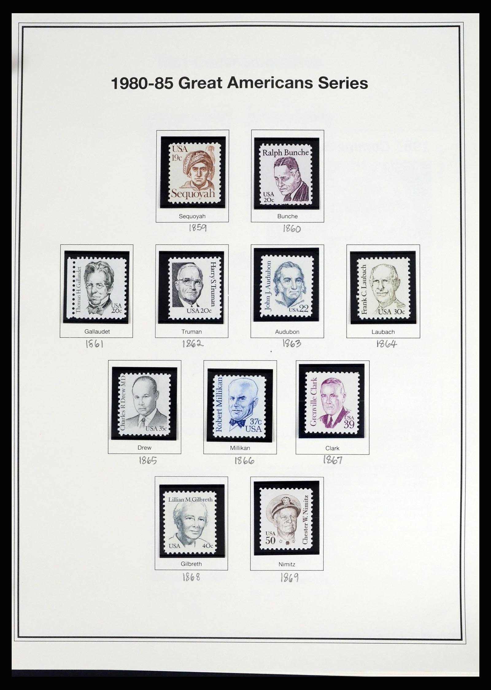 37193 055 - Stamp collection 37193 USA 1970-2020!