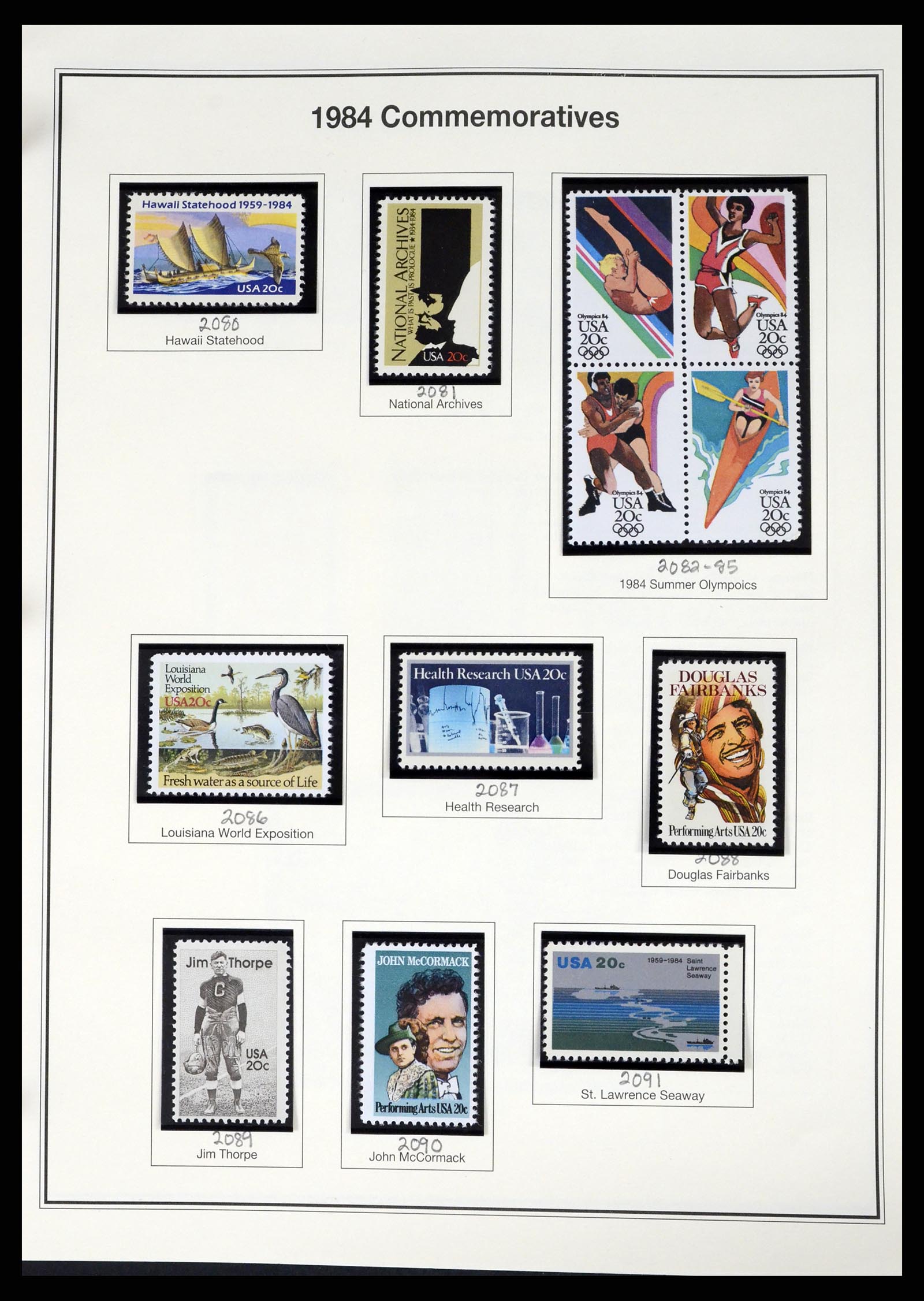37193 081 - Stamp collection 37193 USA 1970-2020!