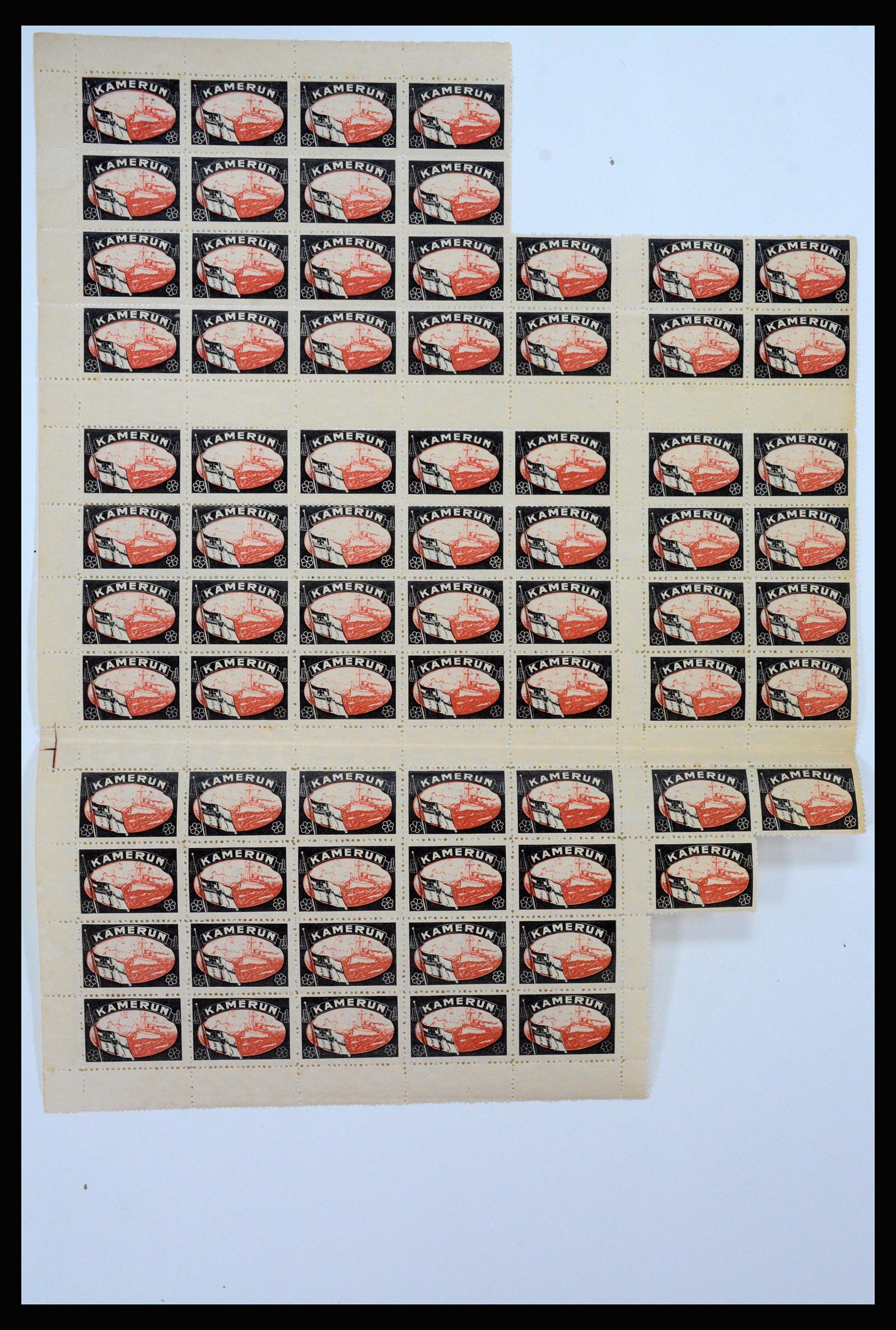 37194 011 - Stamp collection 37194 German Colonies mourning stamps.