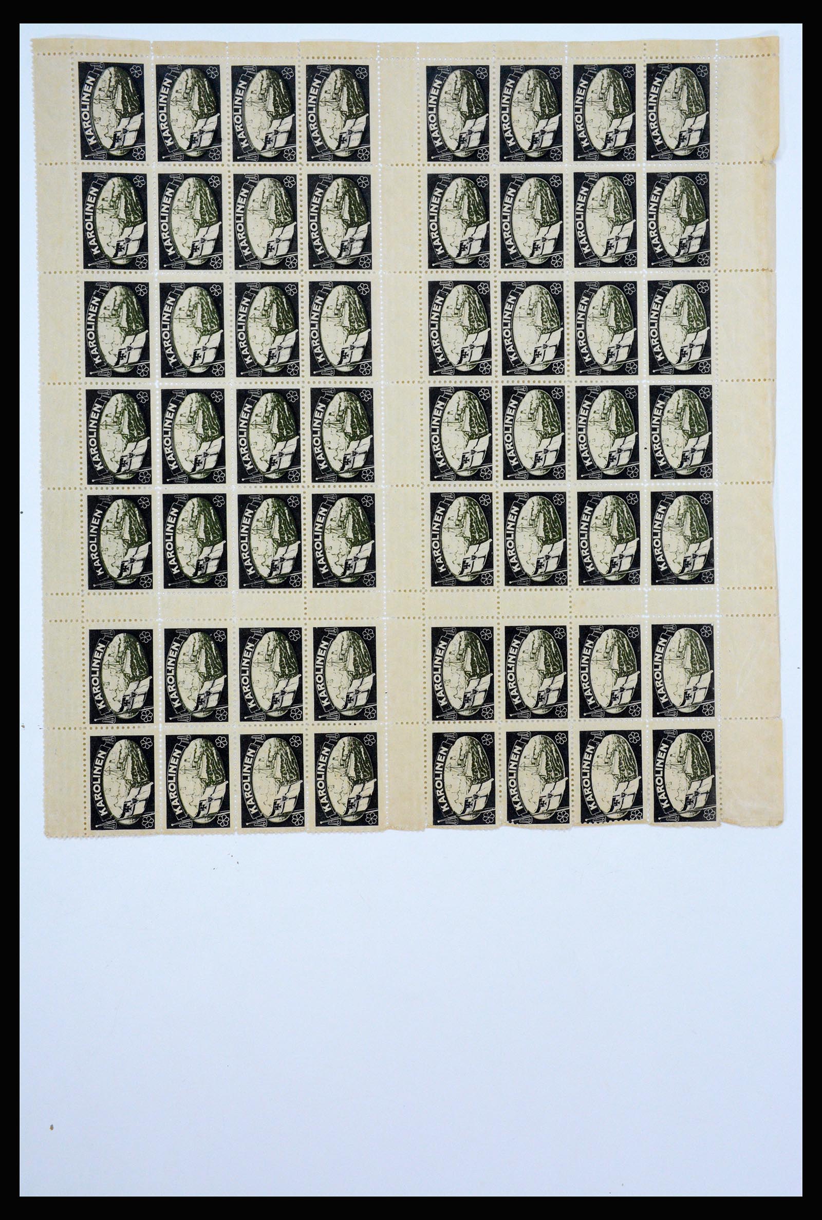 37194 013 - Postzegelverzameling 37194 Duitse koloniën rouwzegels.