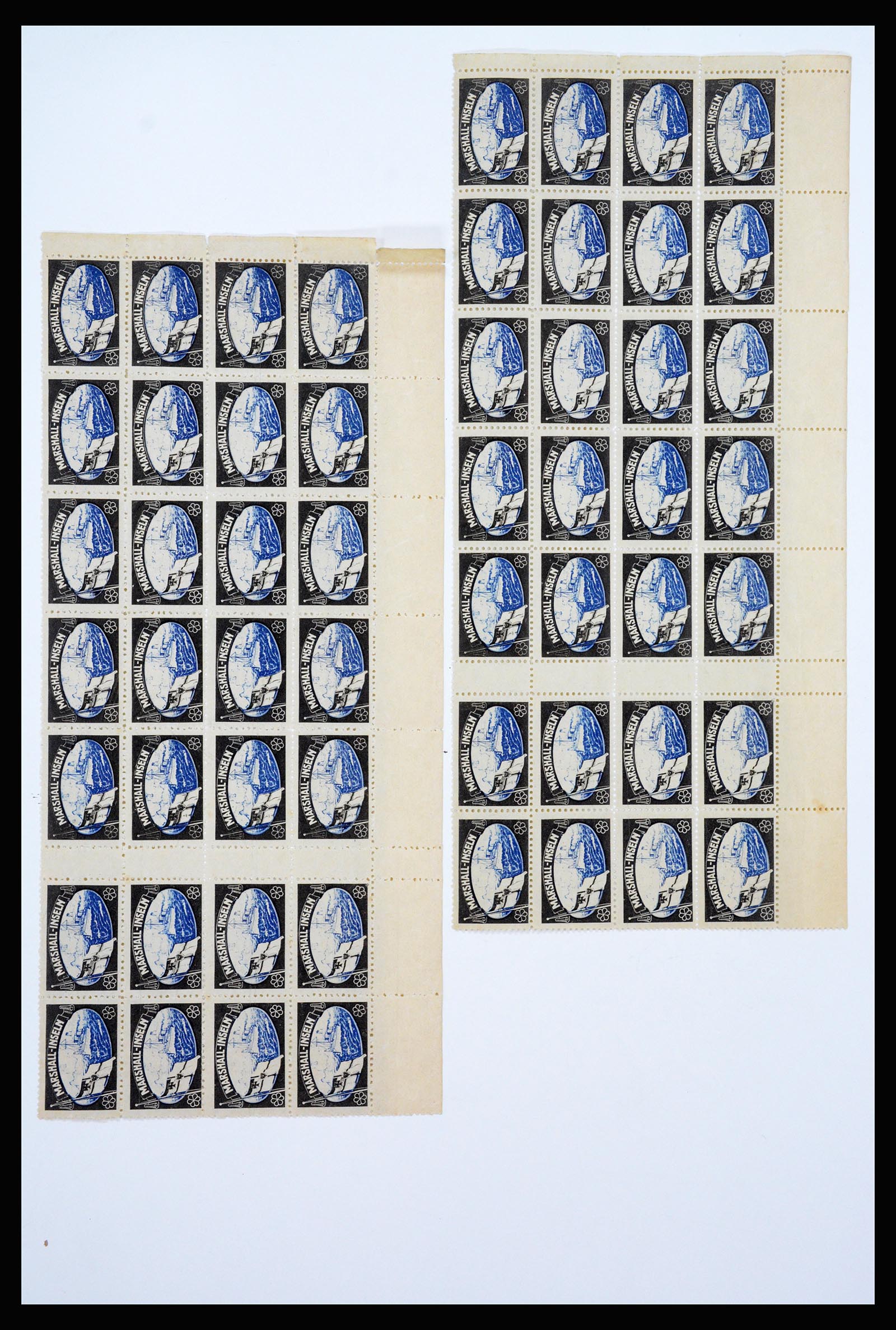 37194 015 - Postzegelverzameling 37194 Duitse koloniën rouwzegels.