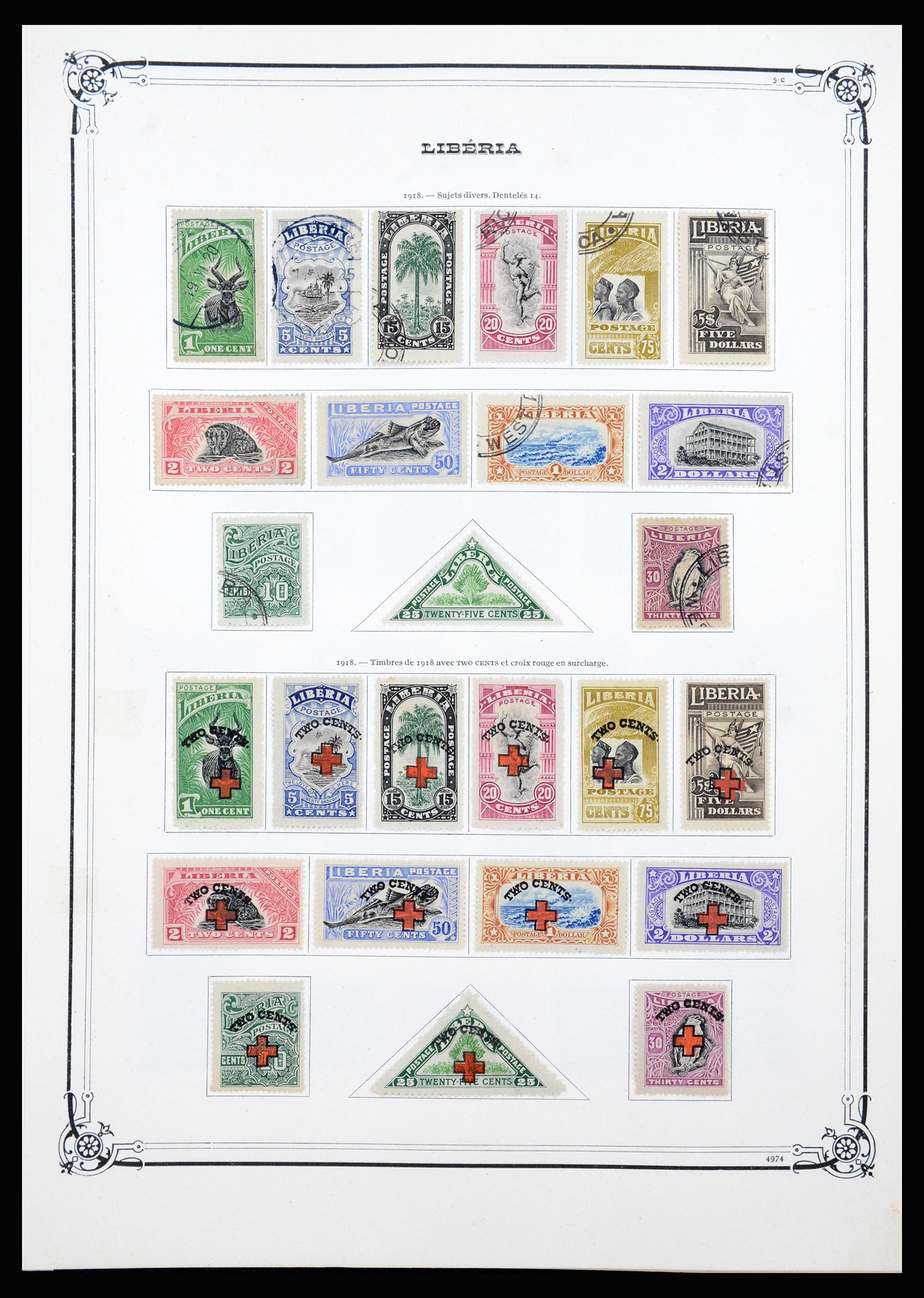 37195 008 - Postzegelverzameling 37195 Liberia 1860-2001.