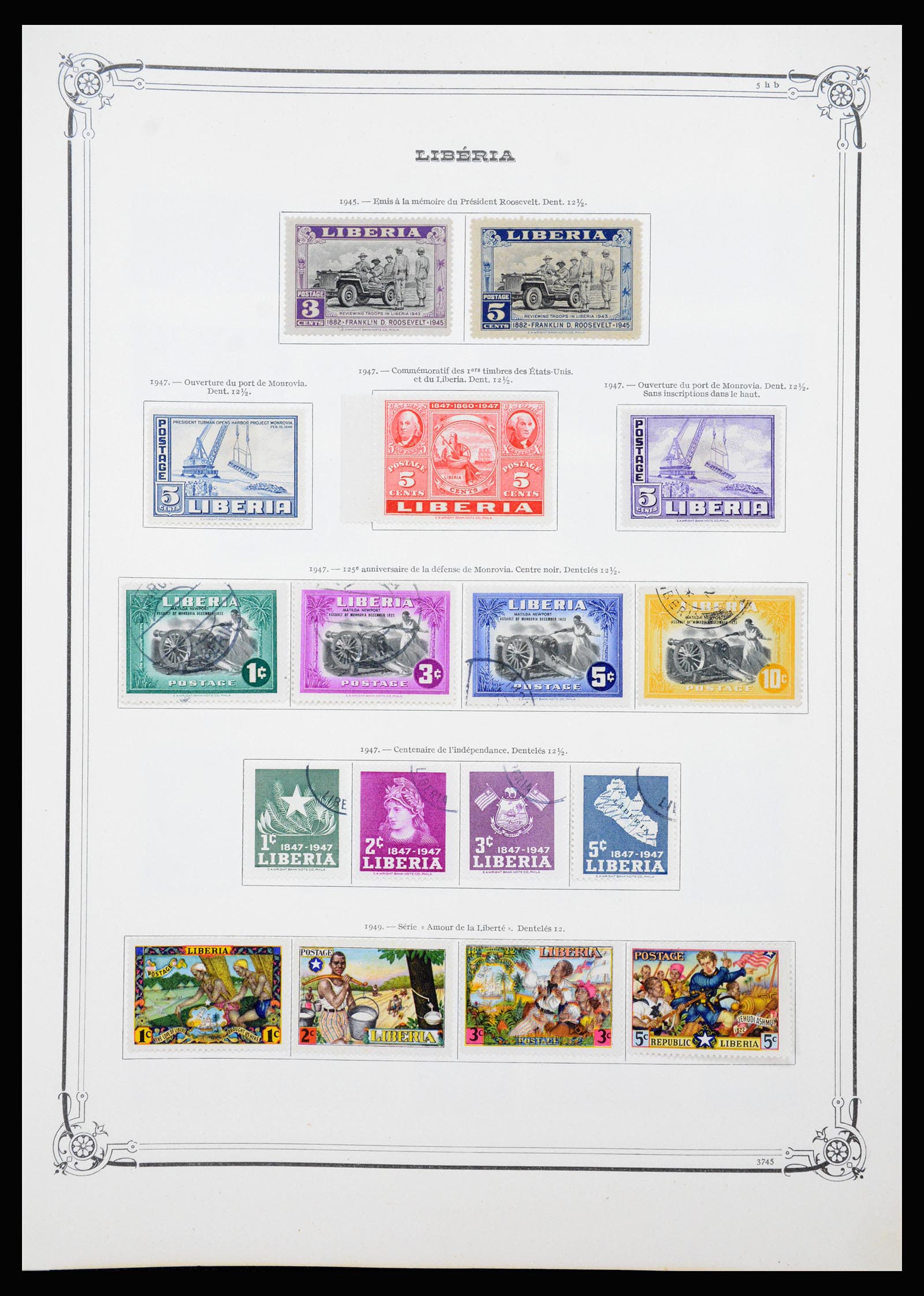 37195 015 - Postzegelverzameling 37195 Liberia 1860-2001.