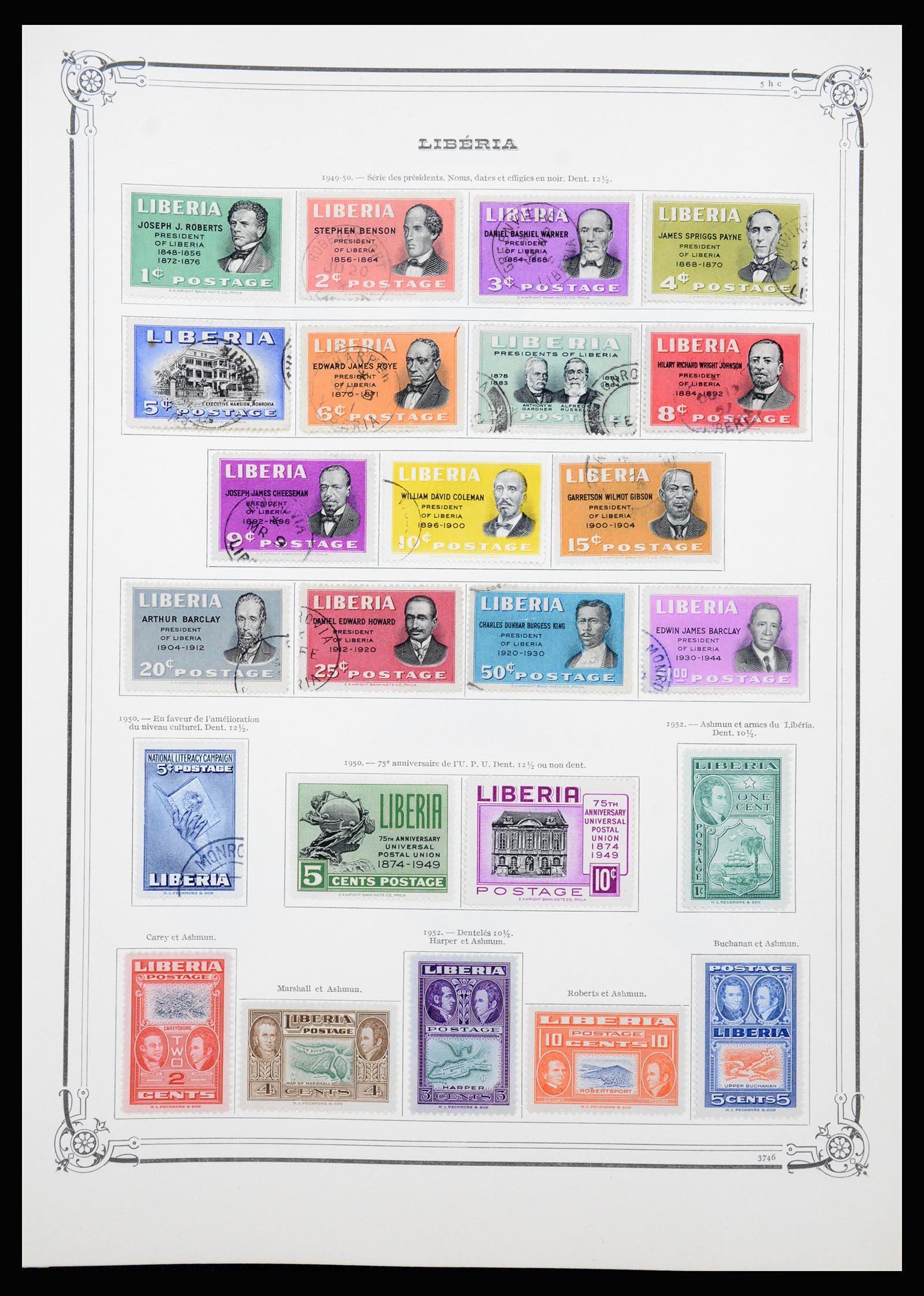 37195 016 - Postzegelverzameling 37195 Liberia 1860-2001.