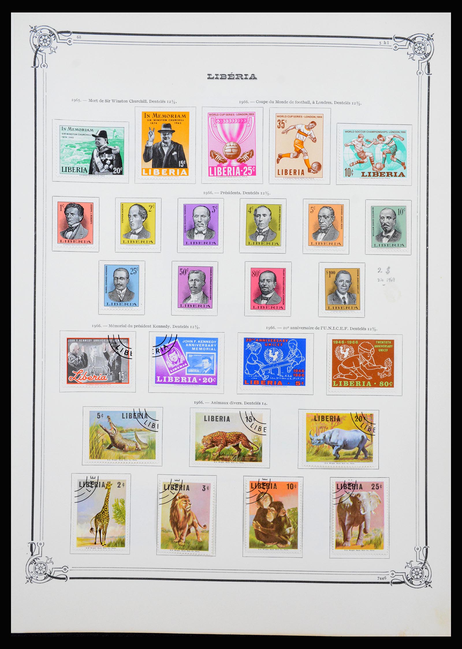 37195 024 - Postzegelverzameling 37195 Liberia 1860-2001.