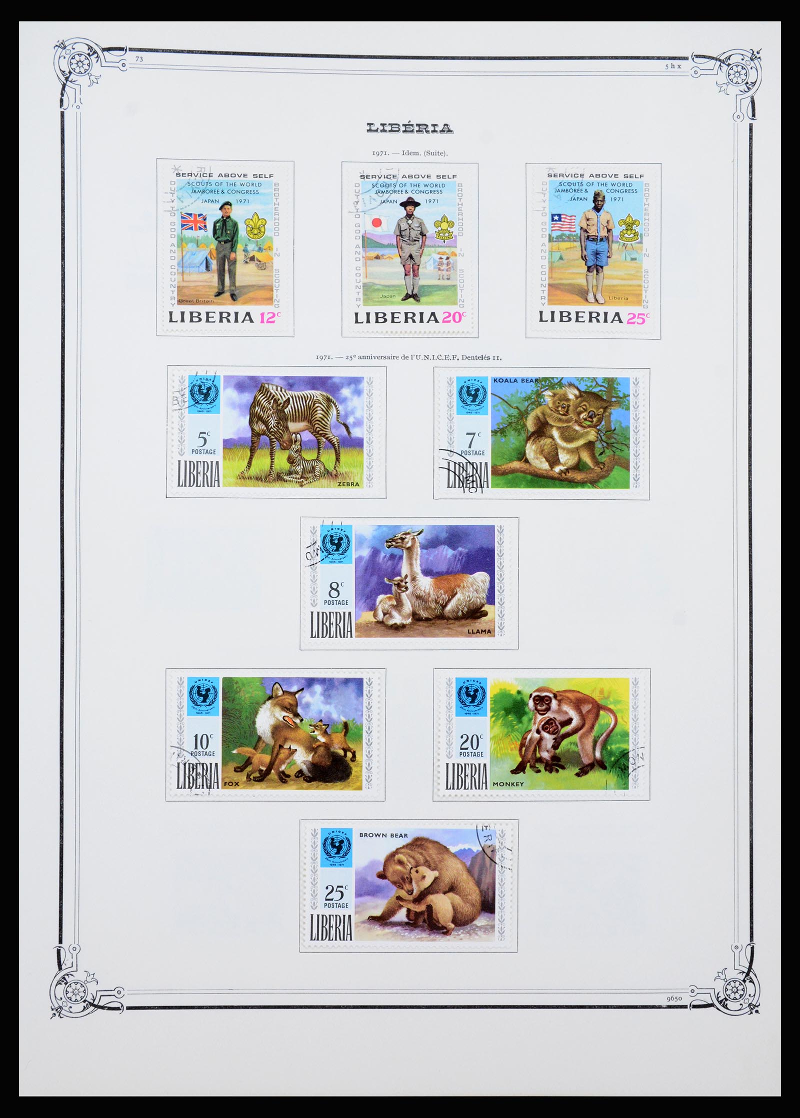 37195 036 - Postzegelverzameling 37195 Liberia 1860-2001.