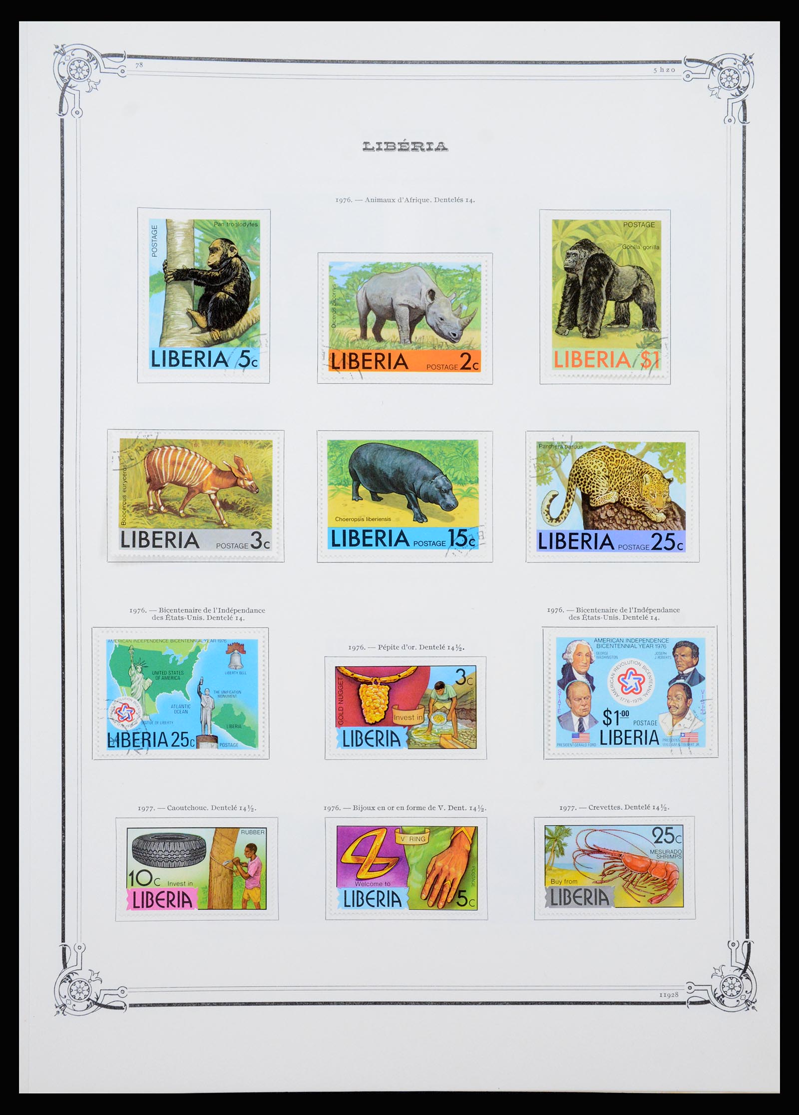 37195 052 - Postzegelverzameling 37195 Liberia 1860-2001.