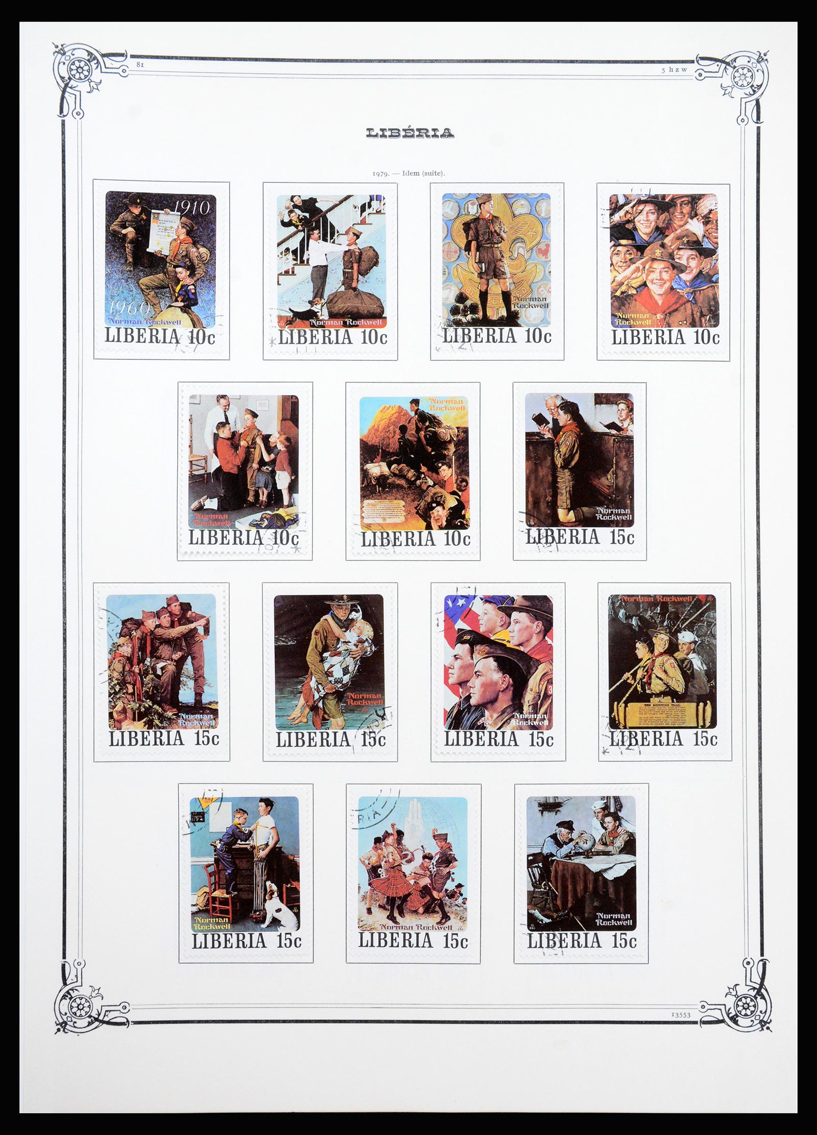 37195 060 - Postzegelverzameling 37195 Liberia 1860-2001.