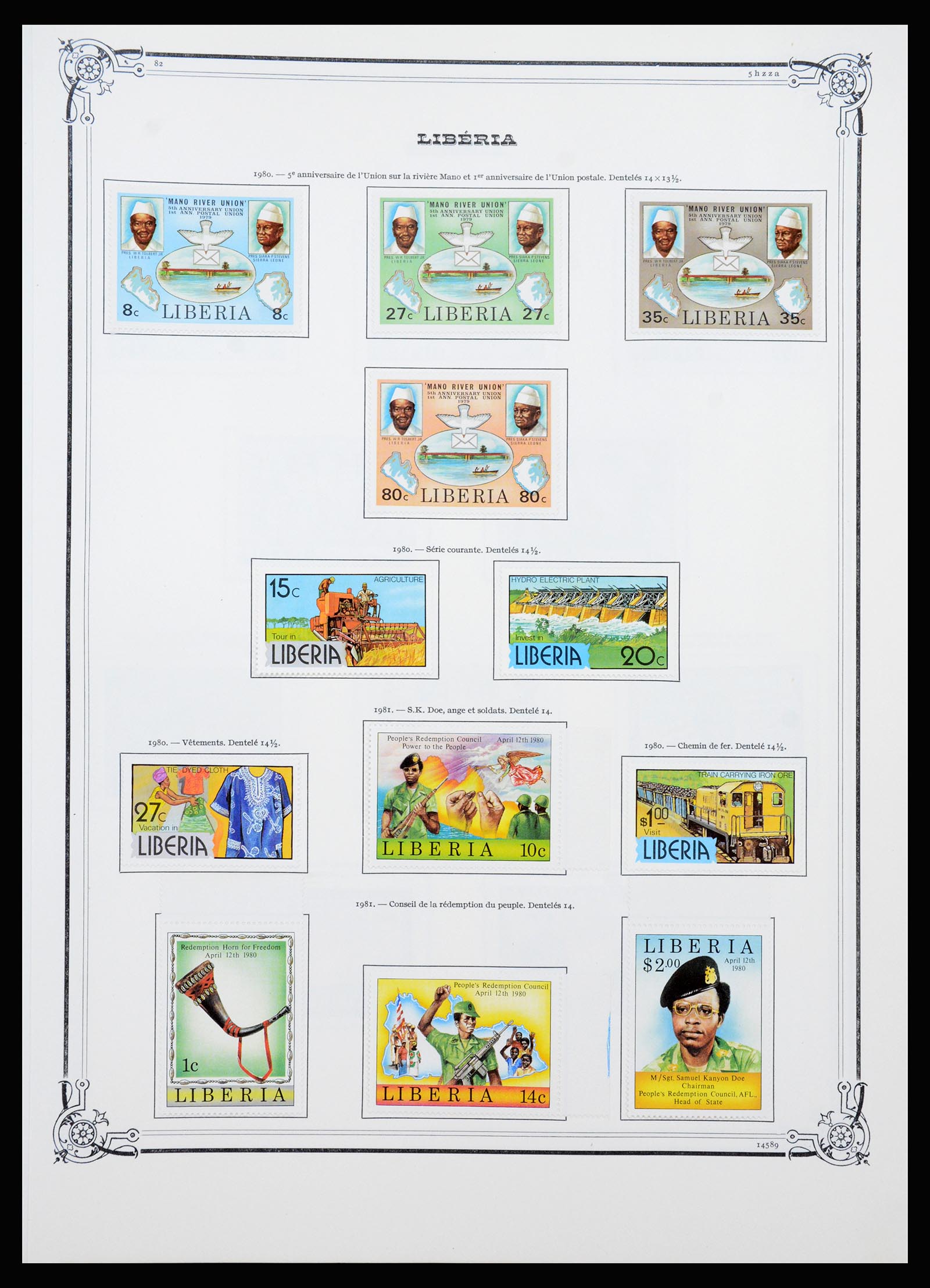 37195 064 - Postzegelverzameling 37195 Liberia 1860-2001.