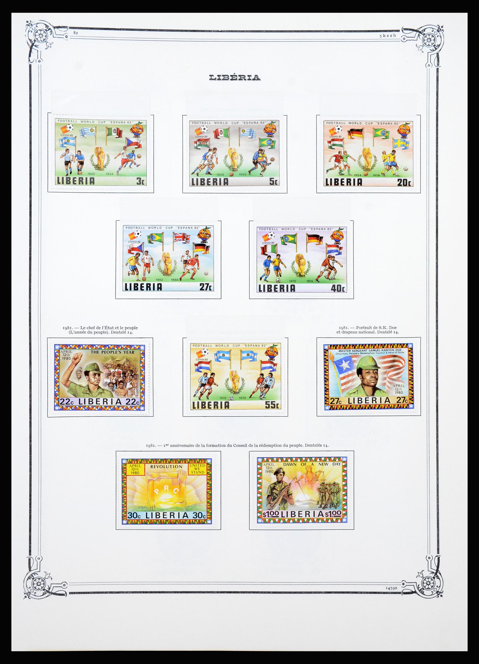 37195 065 - Postzegelverzameling 37195 Liberia 1860-2001.