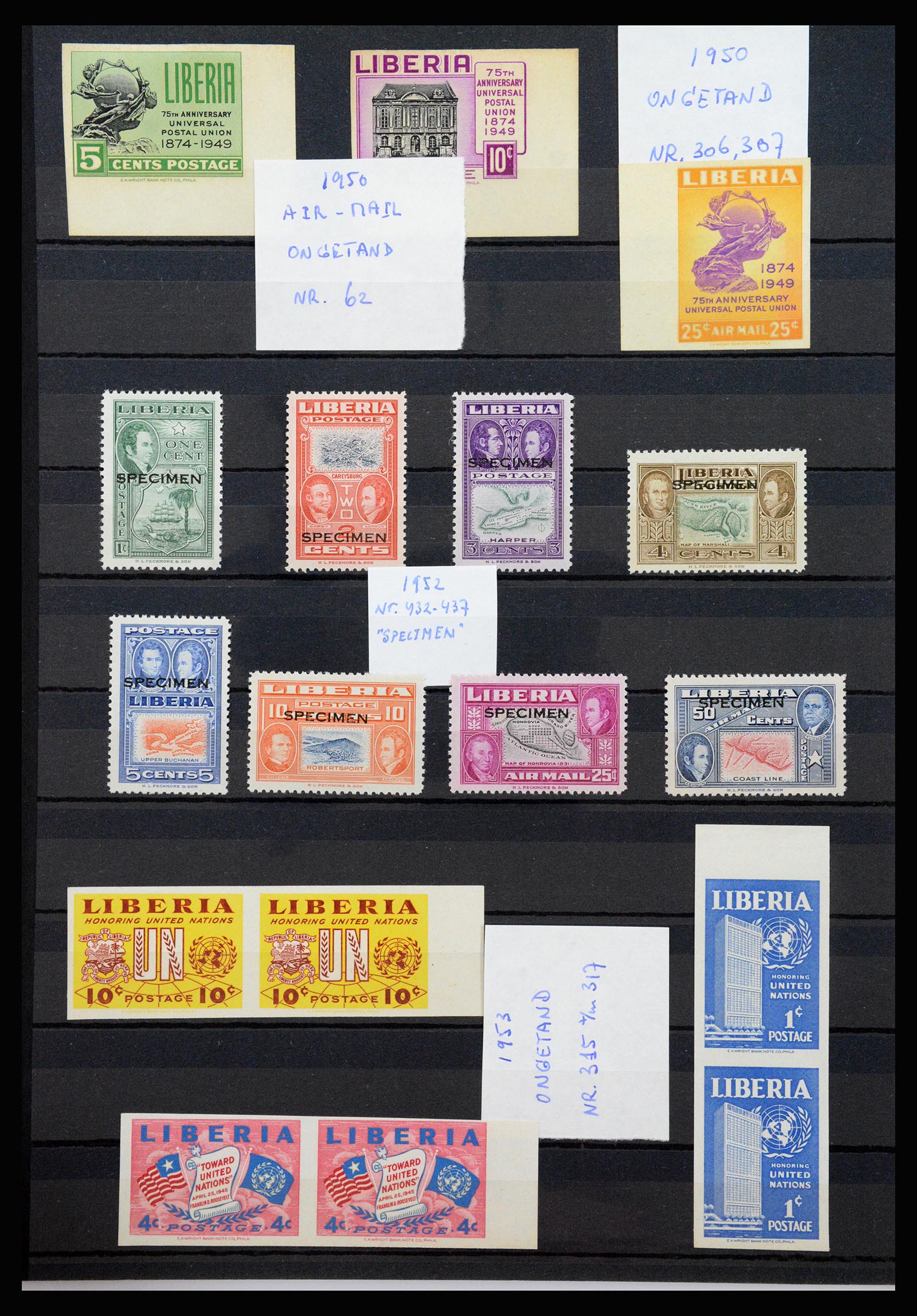 37195 327 - Postzegelverzameling 37195 Liberia 1860-2001.