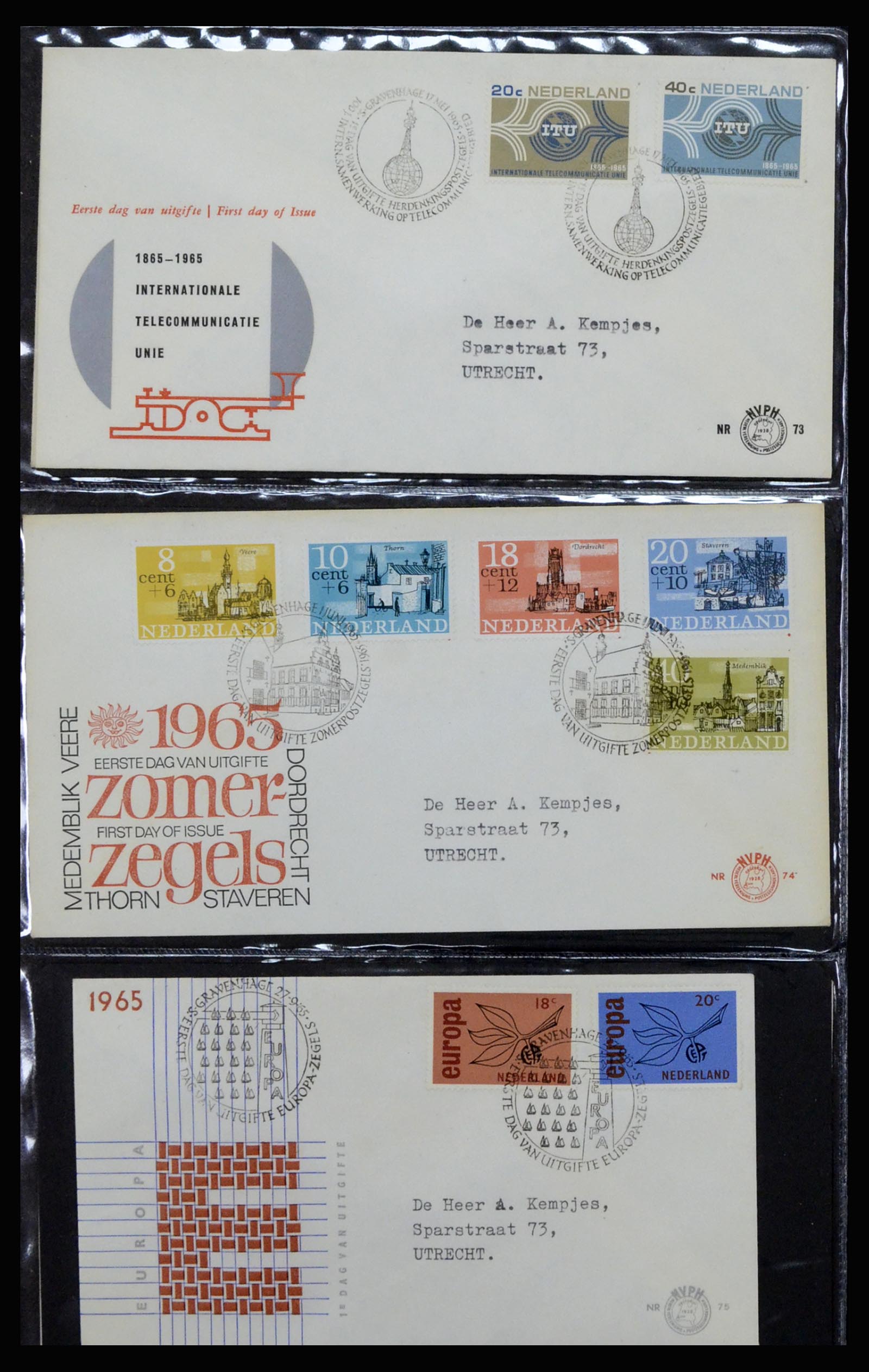 37197 026 - Postzegelverzameling 37197 Nederland FDC's 1950-2004.