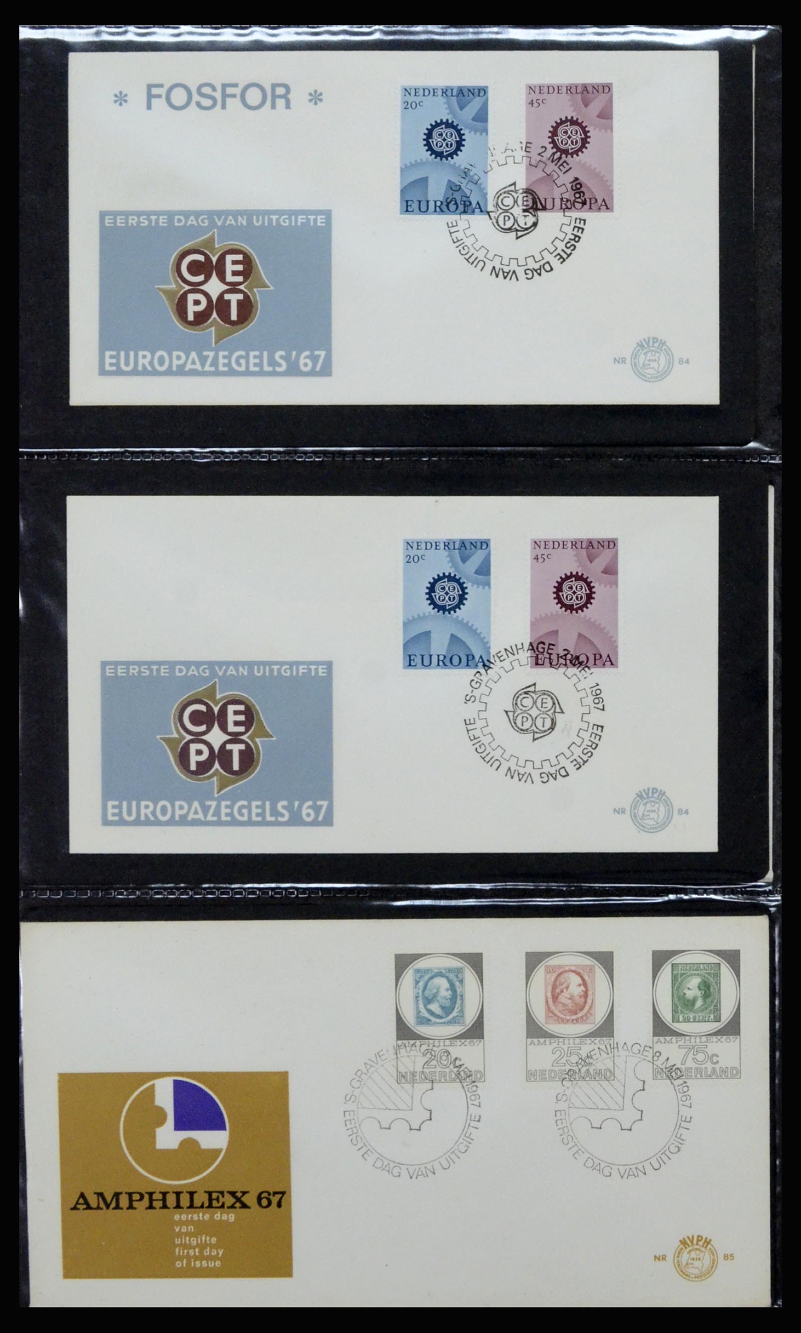 37197 030 - Postzegelverzameling 37197 Nederland FDC's 1950-2004.