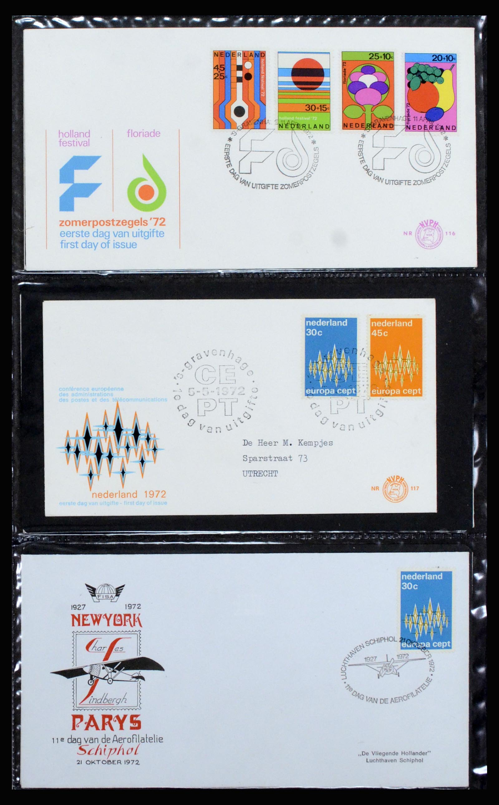 37197 041 - Postzegelverzameling 37197 Nederland FDC's 1950-2004.