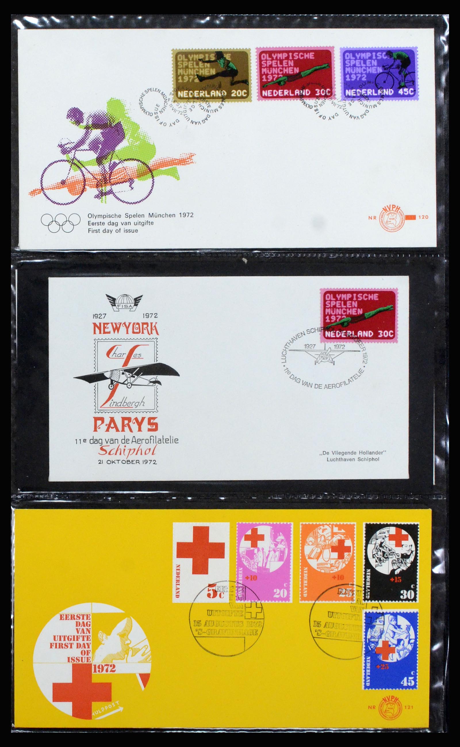 37197 043 - Postzegelverzameling 37197 Nederland FDC's 1950-2004.