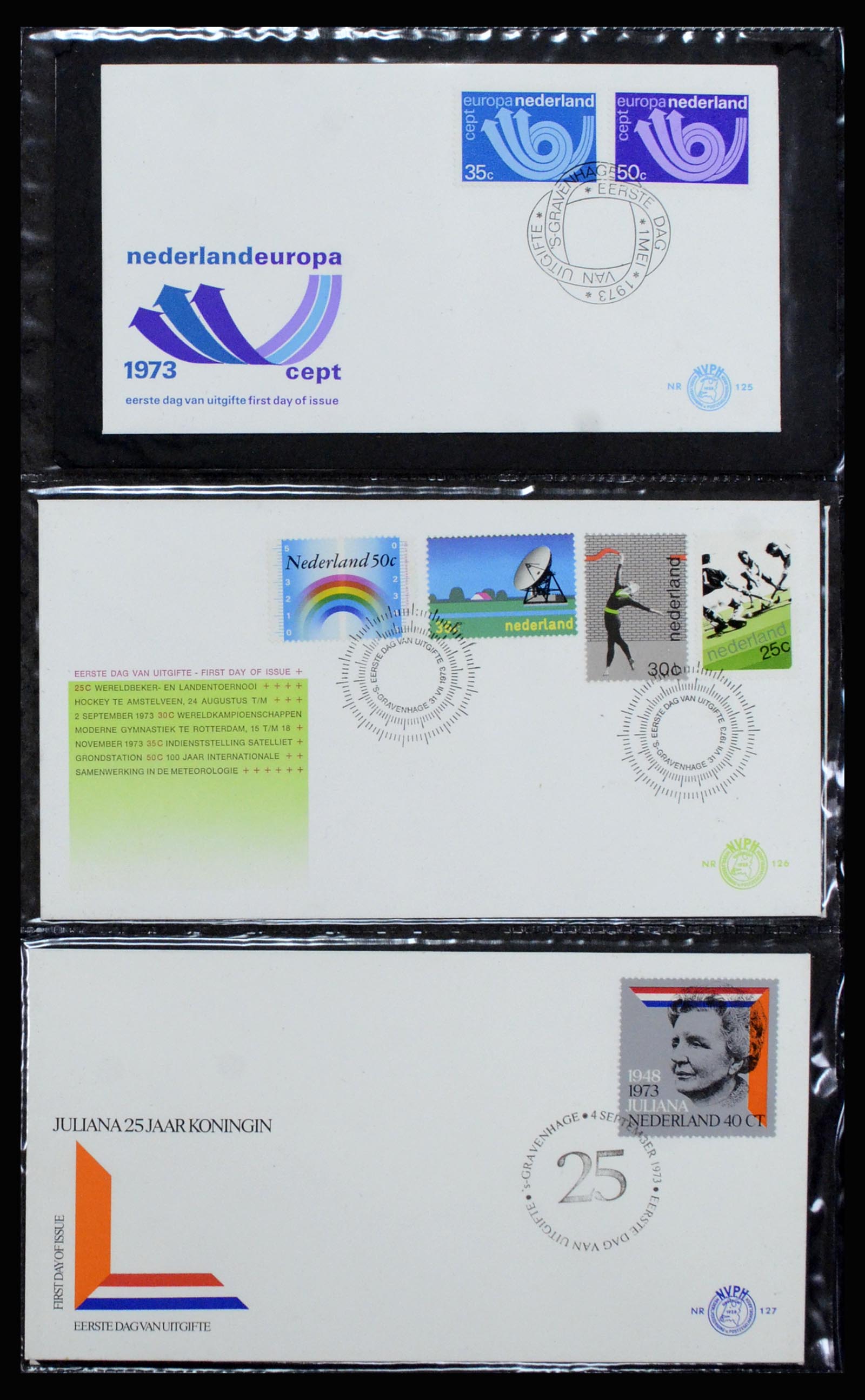 37197 045 - Postzegelverzameling 37197 Nederland FDC's 1950-2004.