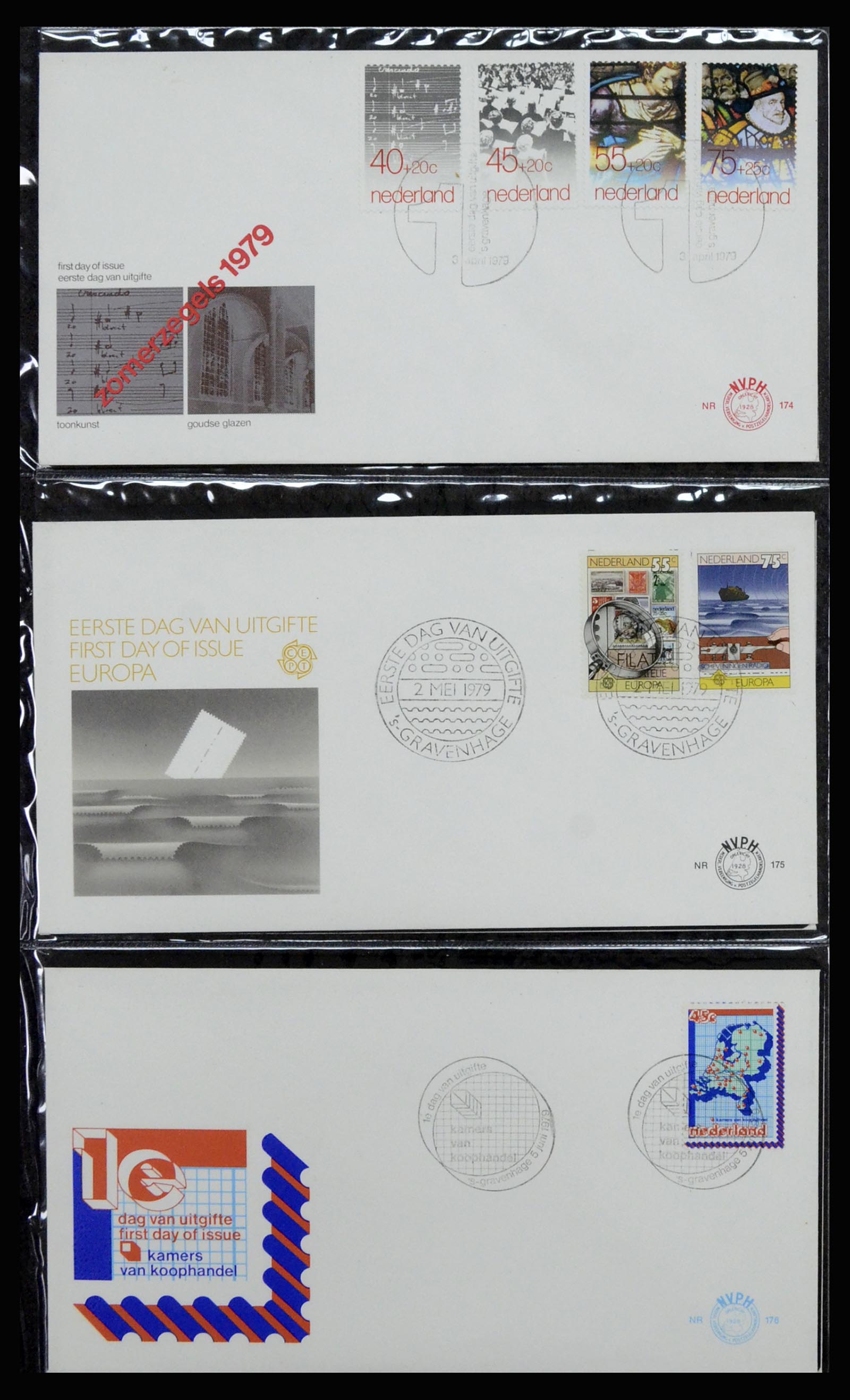 37197 064 - Postzegelverzameling 37197 Nederland FDC's 1950-2004.