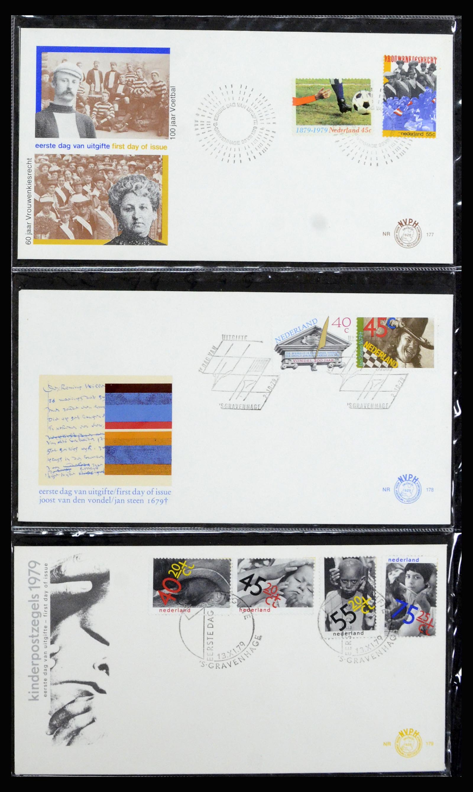 37197 065 - Postzegelverzameling 37197 Nederland FDC's 1950-2004.