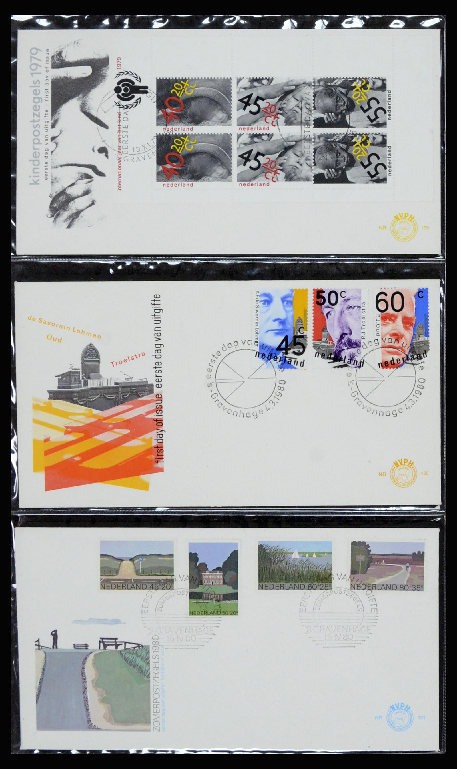 37197 066 - Postzegelverzameling 37197 Nederland FDC's 1950-2004.