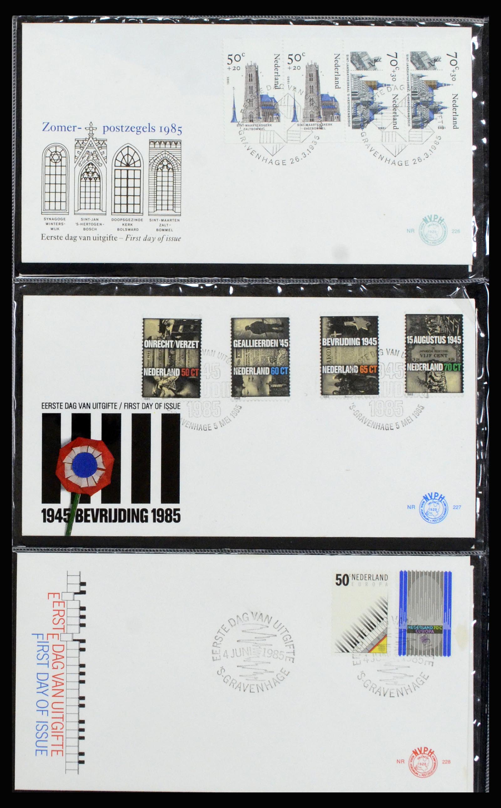 37197 085 - Stamp collection 37197 Netherlands FDC's 1950-2004.
