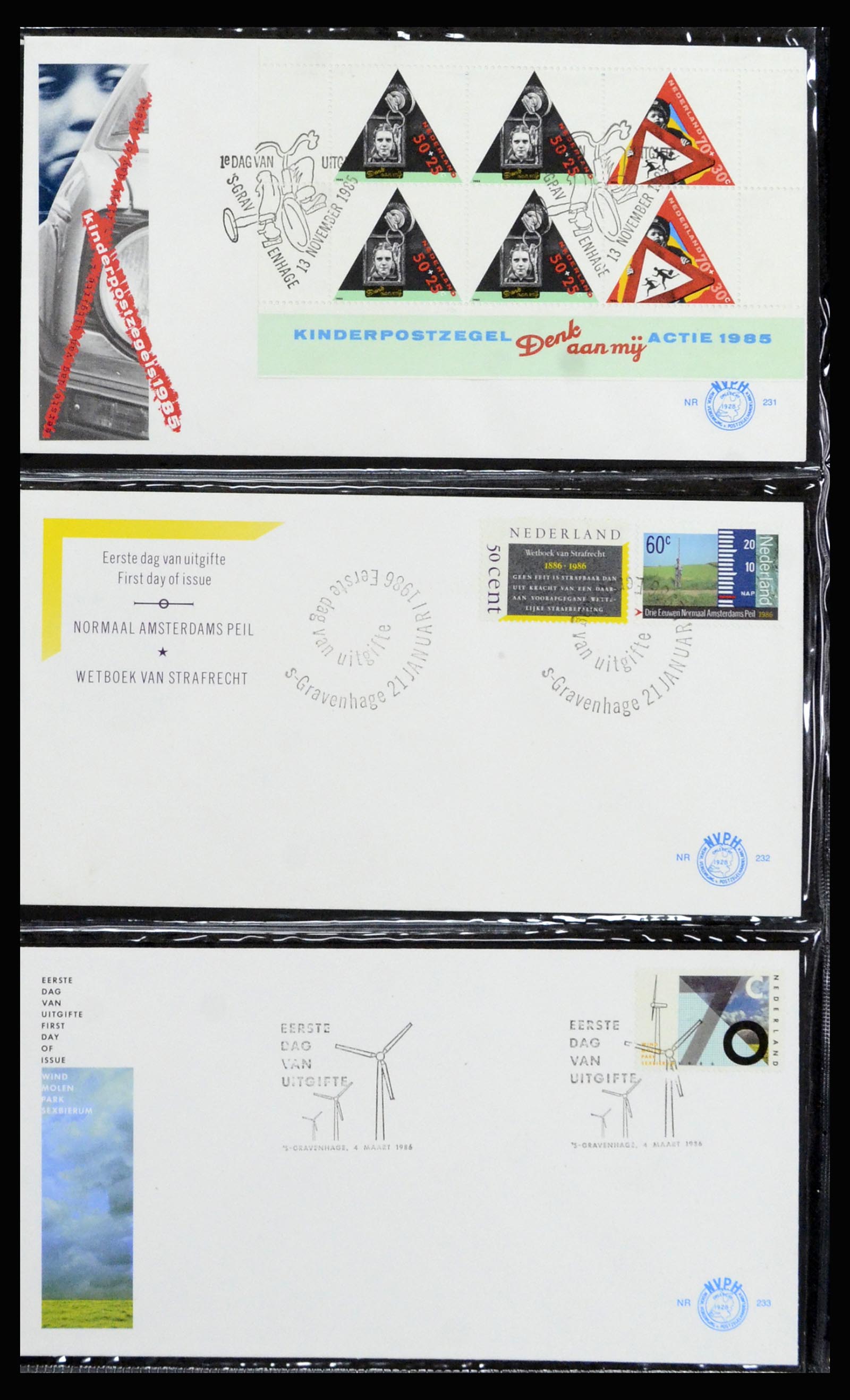 37197 087 - Stamp collection 37197 Netherlands FDC's 1950-2004.