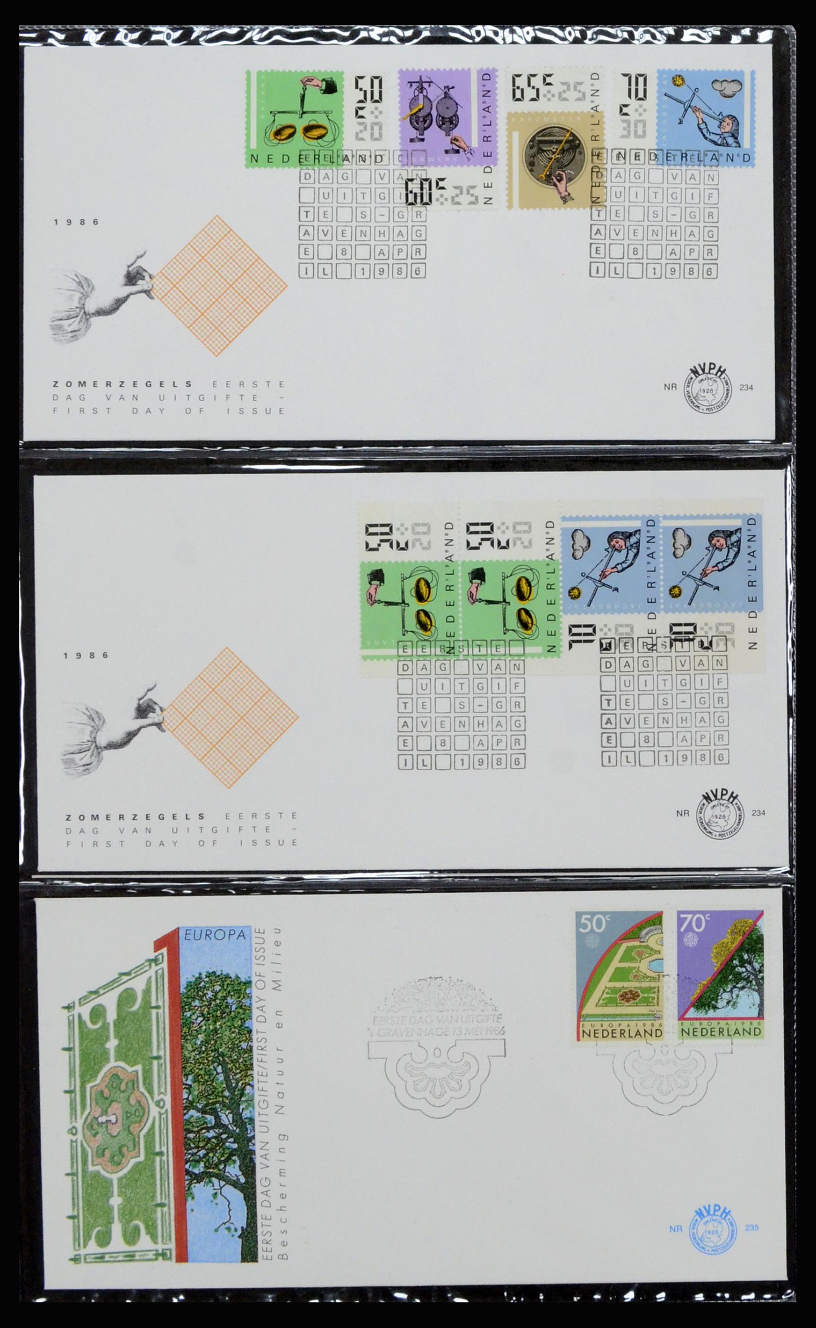 37197 088 - Stamp collection 37197 Netherlands FDC's 1950-2004.