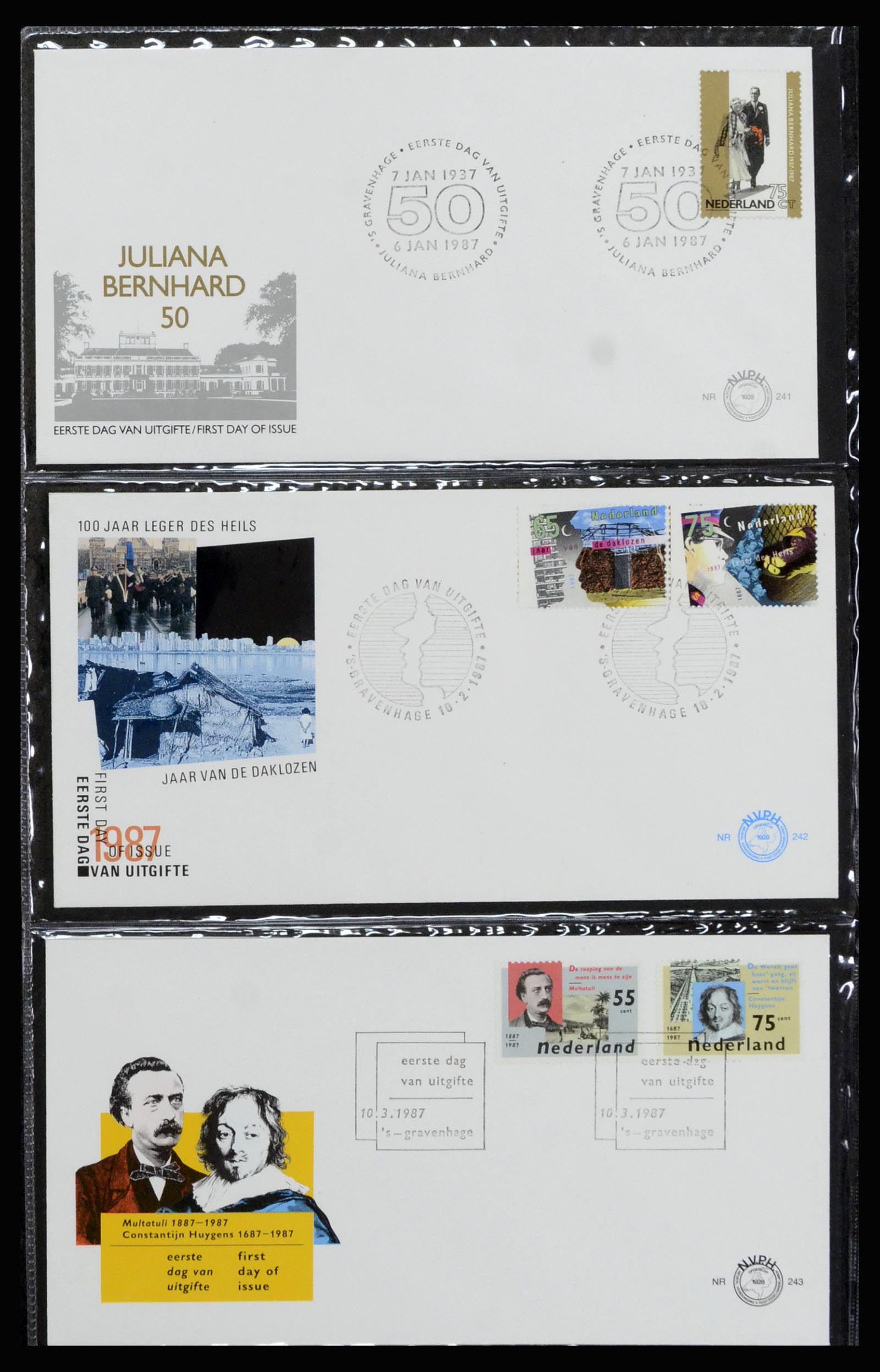 37197 091 - Stamp collection 37197 Netherlands FDC's 1950-2004.