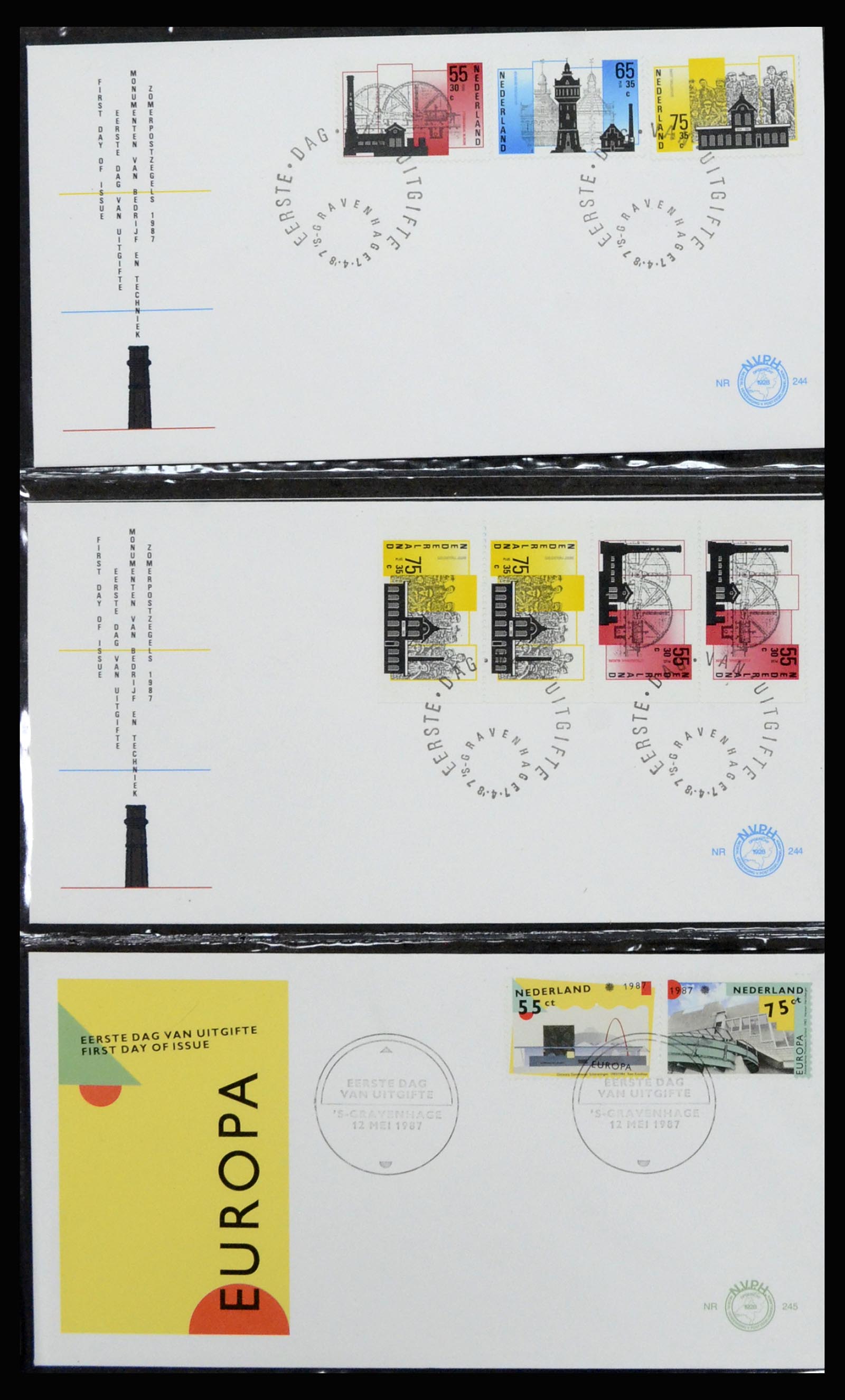 37197 092 - Stamp collection 37197 Netherlands FDC's 1950-2004.