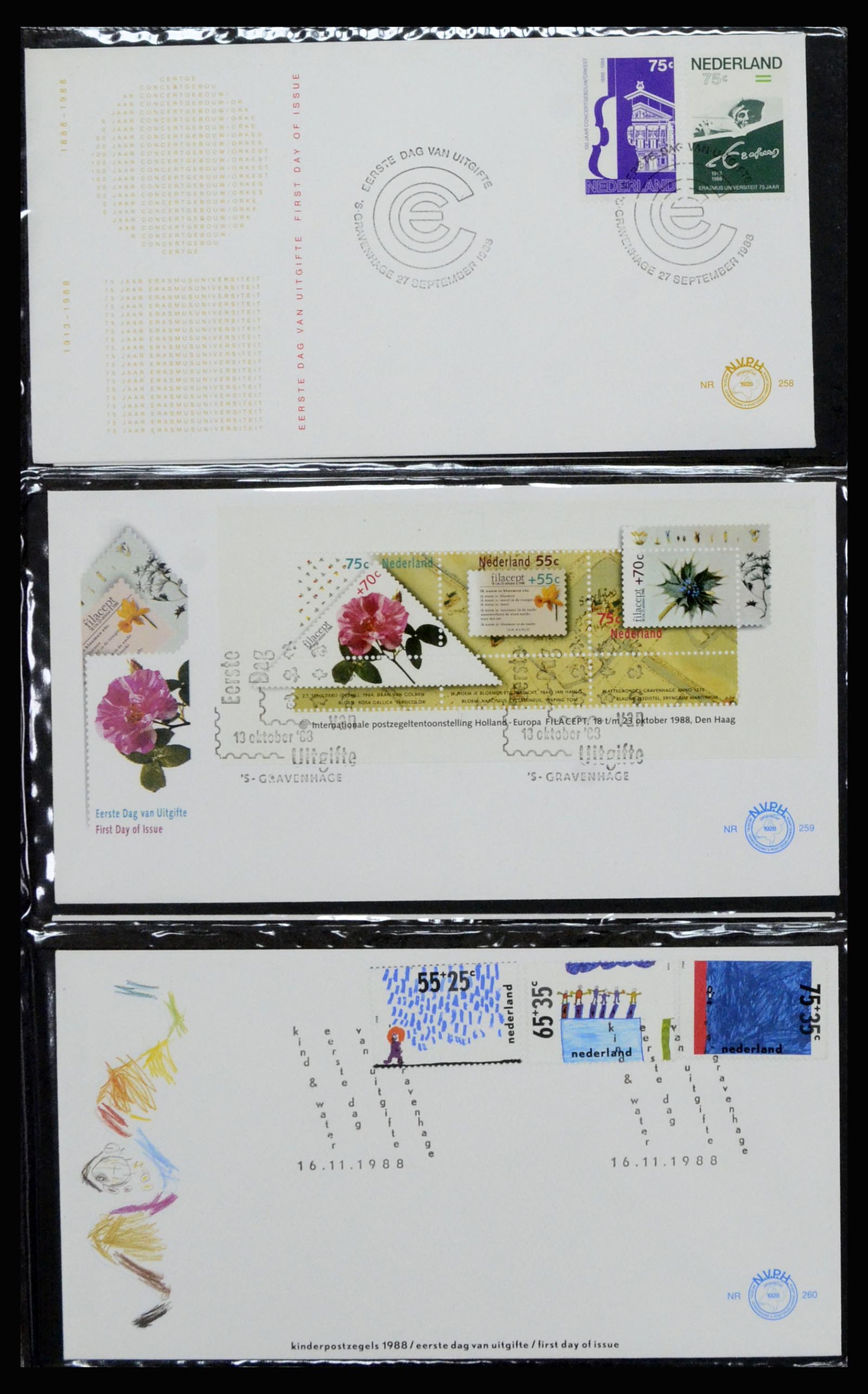 37197 098 - Stamp collection 37197 Netherlands FDC's 1950-2004.