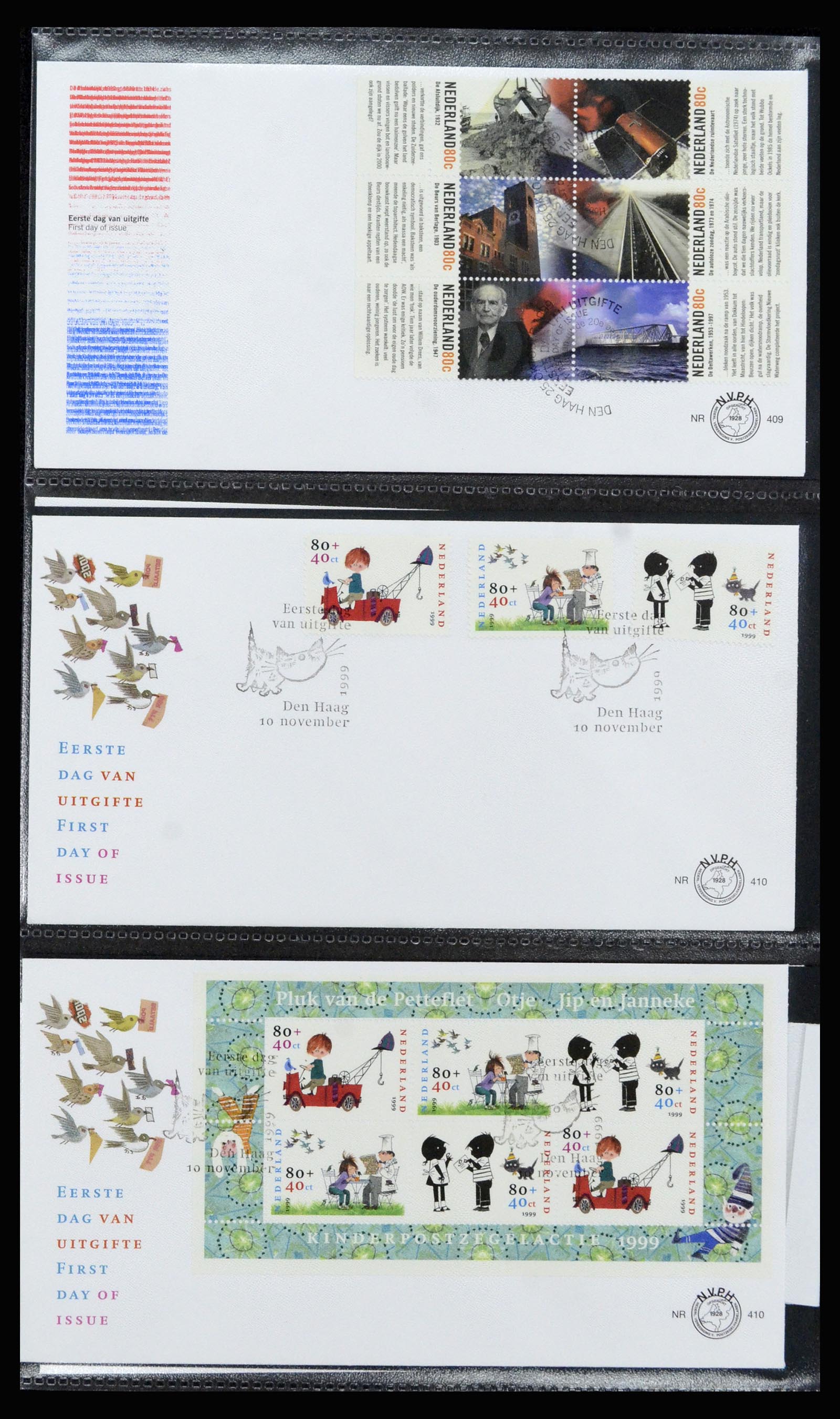 37197 163 - Stamp collection 37197 Netherlands FDC's 1950-2004.