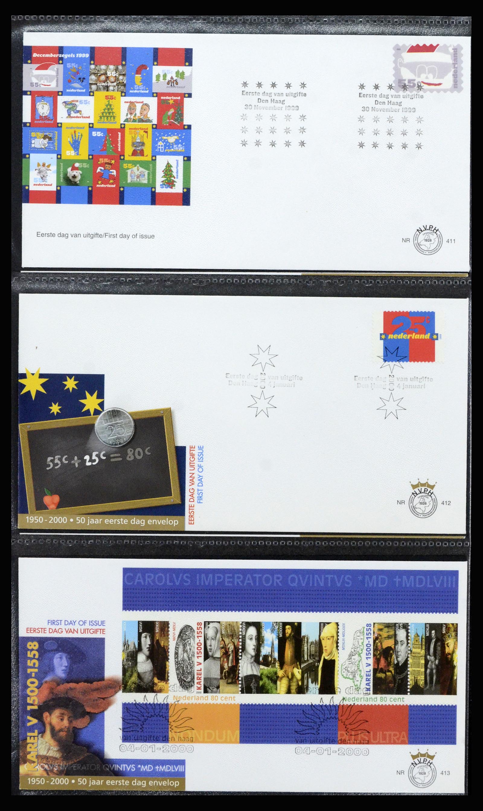 37197 164 - Stamp collection 37197 Netherlands FDC's 1950-2004.