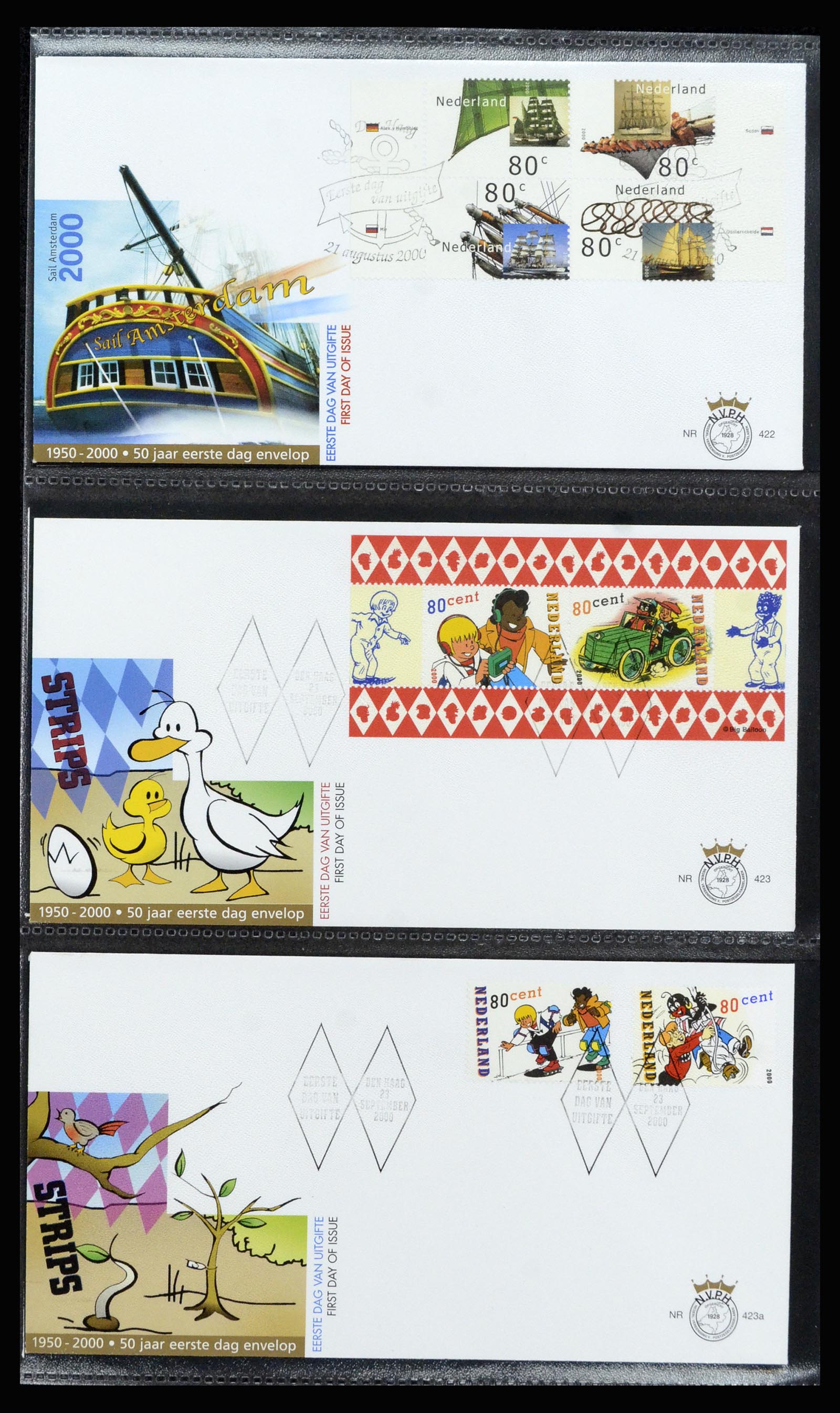 37197 169 - Stamp collection 37197 Netherlands FDC's 1950-2004.