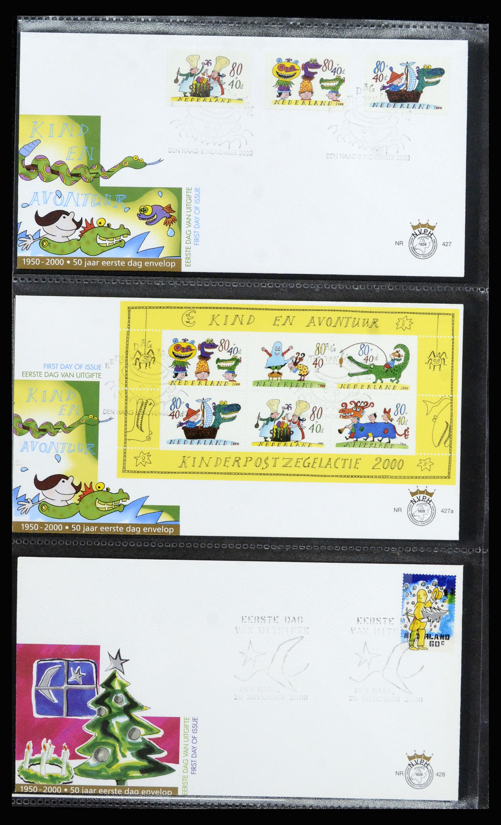 37197 171 - Stamp collection 37197 Netherlands FDC's 1950-2004.