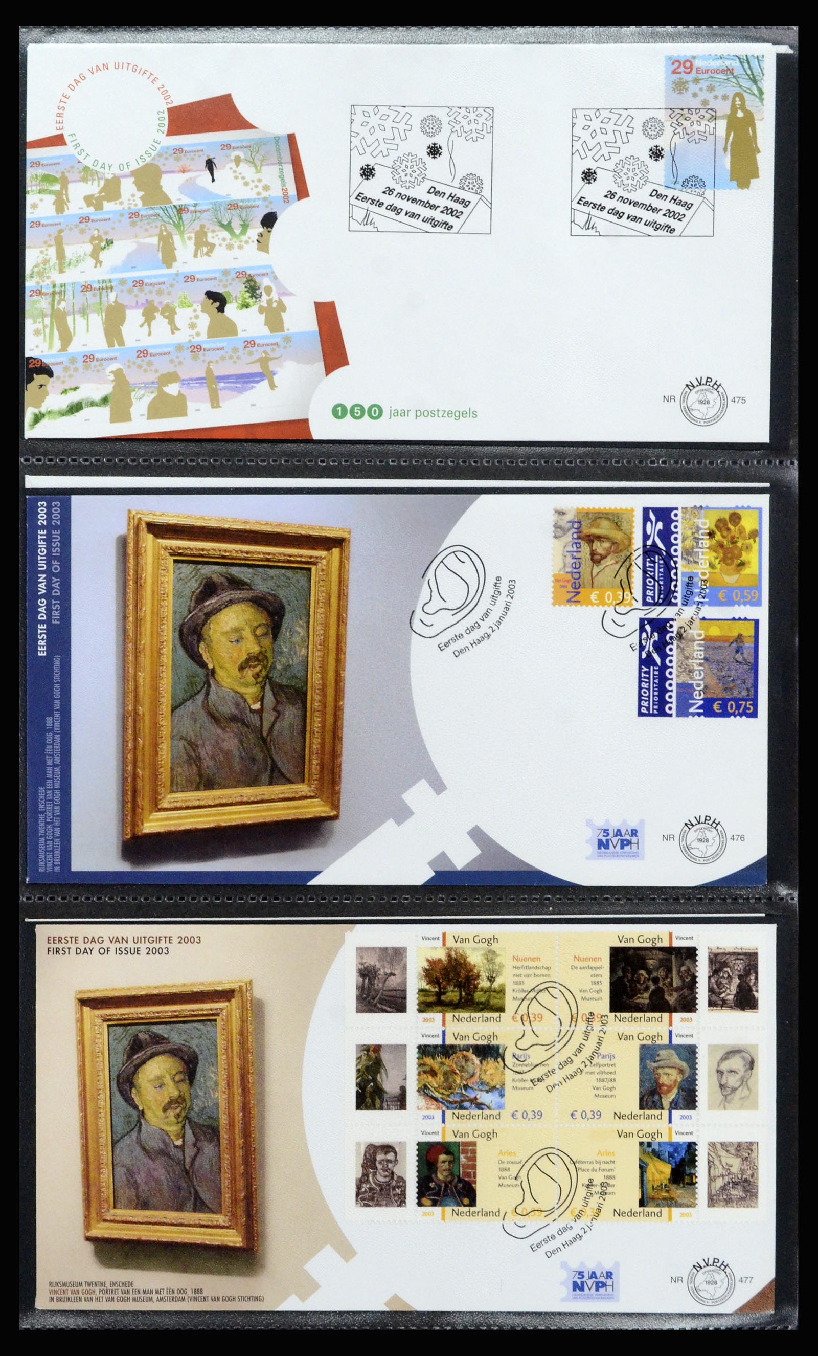 37197 191 - Stamp collection 37197 Netherlands FDC's 1950-2004.