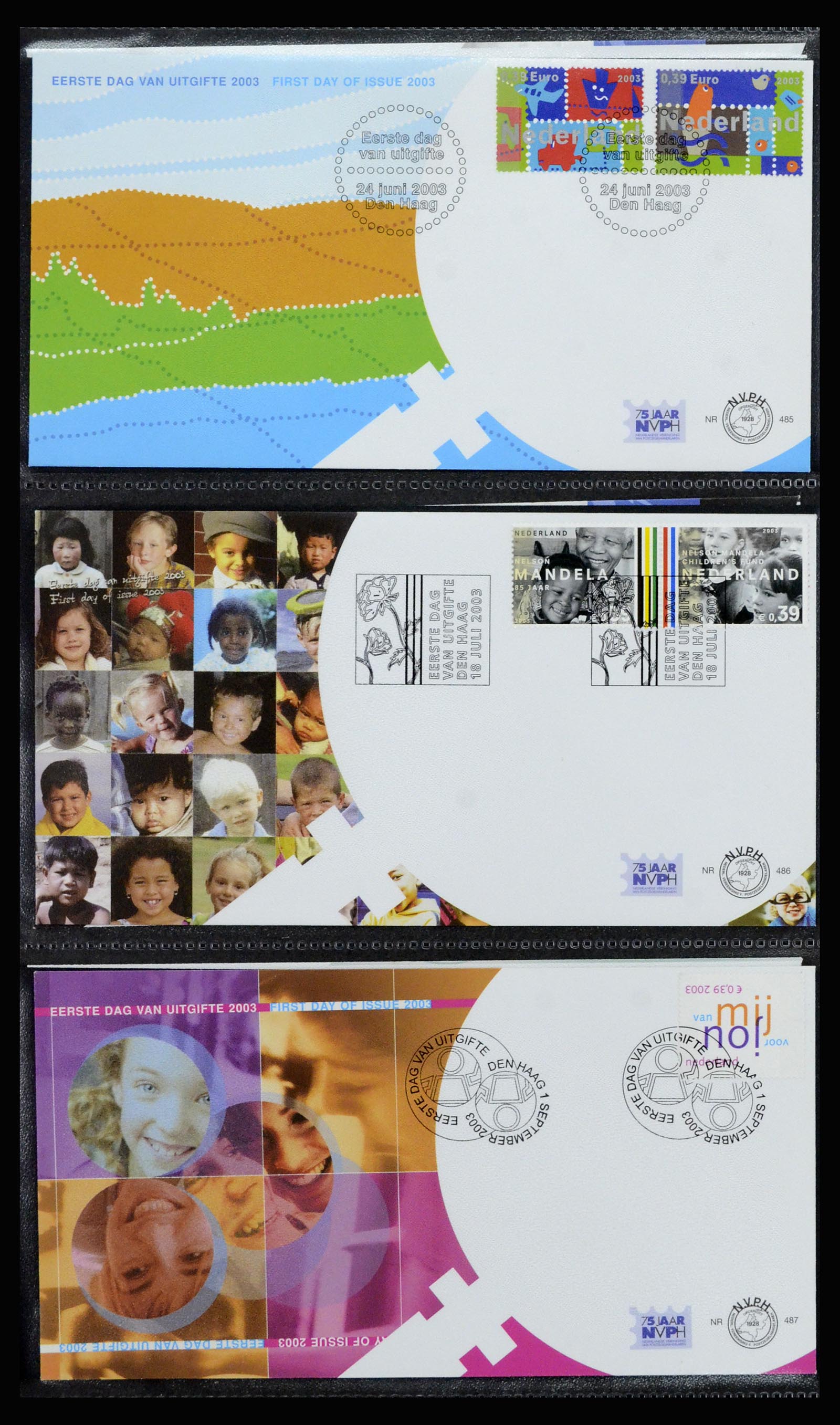 37197 196 - Stamp collection 37197 Netherlands FDC's 1950-2004.