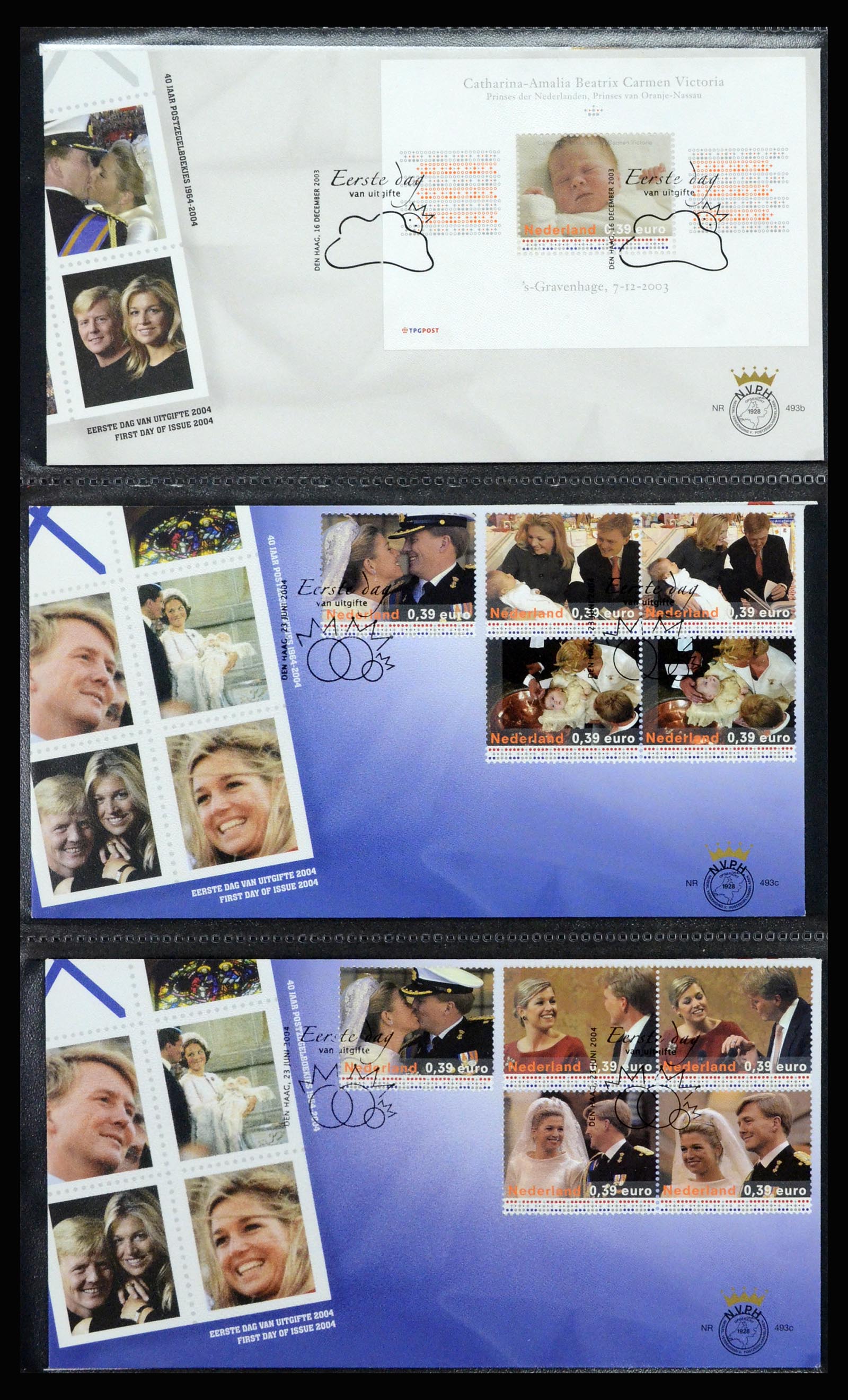 37197 200 - Stamp collection 37197 Netherlands FDC's 1950-2004.