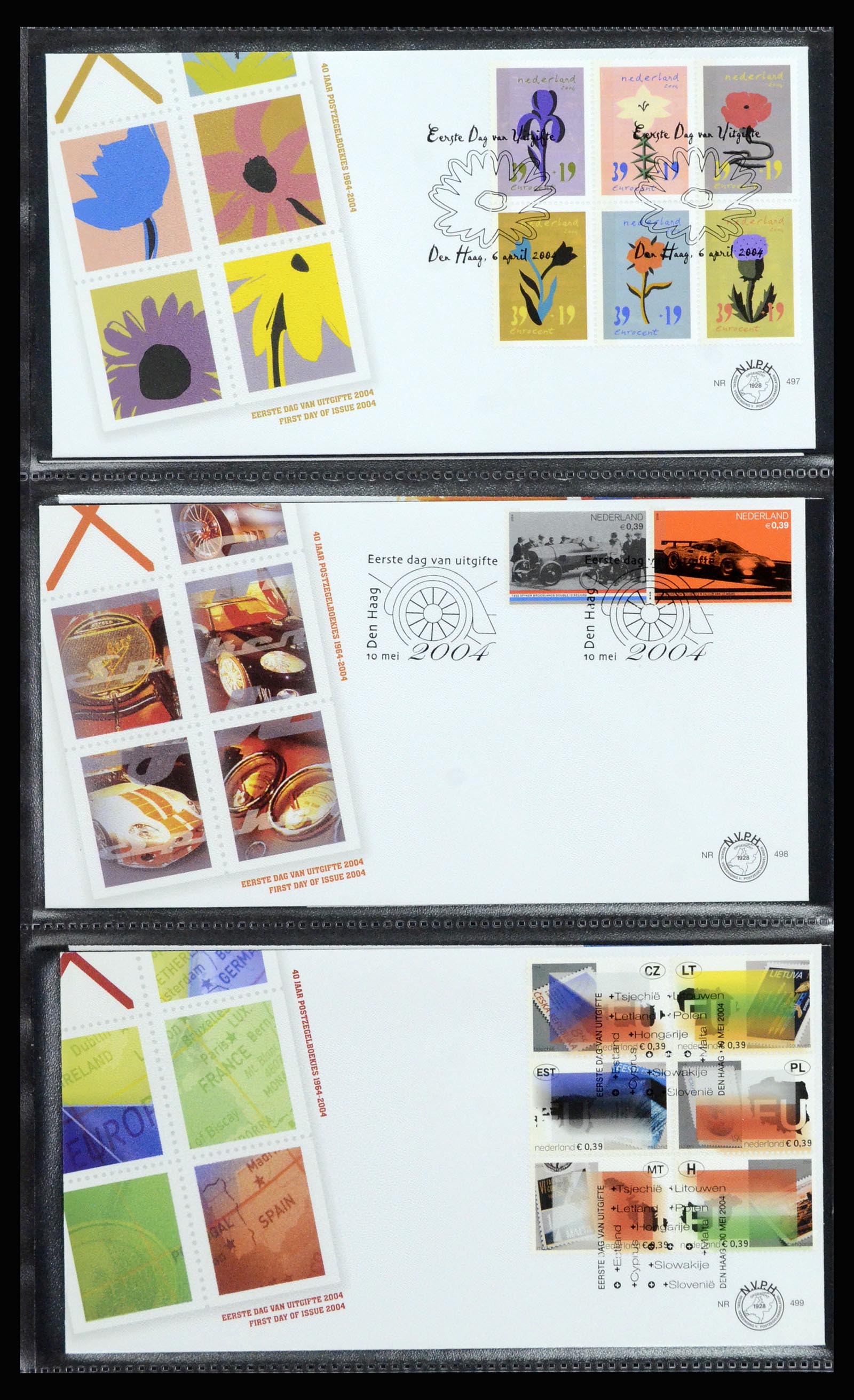 37197 202 - Postzegelverzameling 37197 Nederland FDC's 1950-2004.