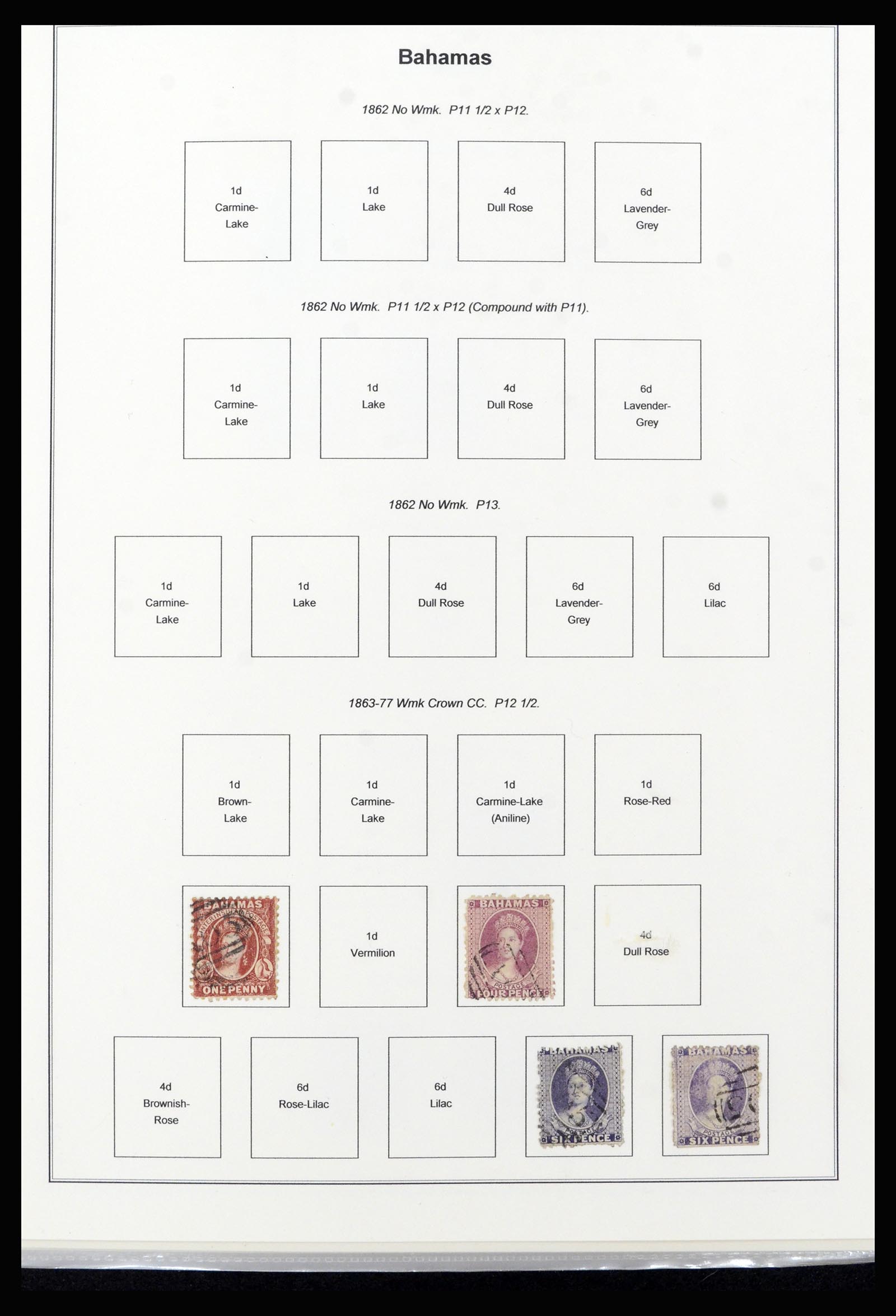 37198 001 - Postzegelverzameling 37198 Bahamas 1863-1986.